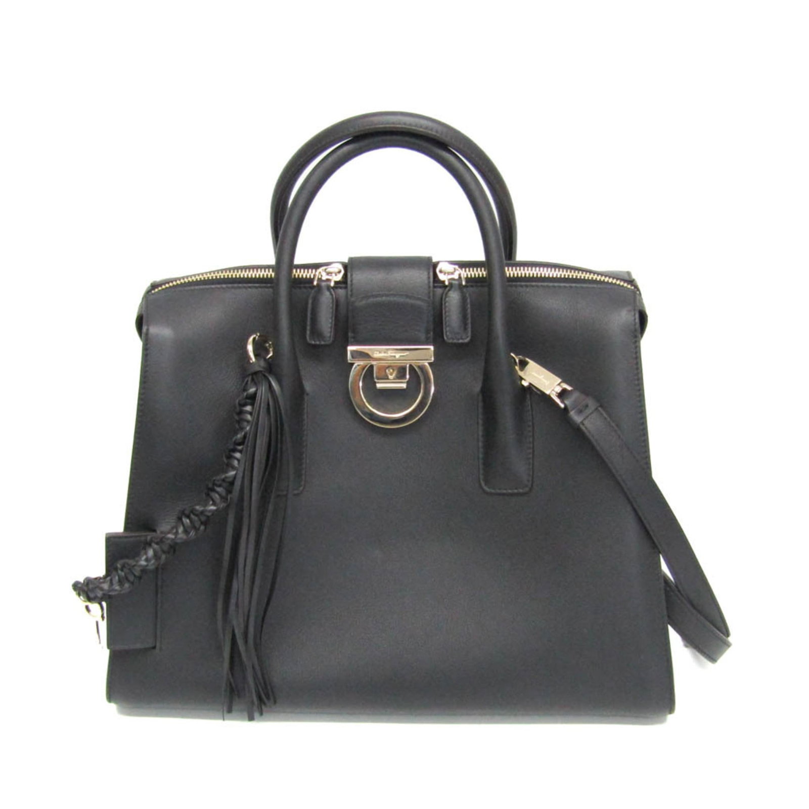 Salvatore Ferragamo leather handbag shoulder bag (1 of 18)