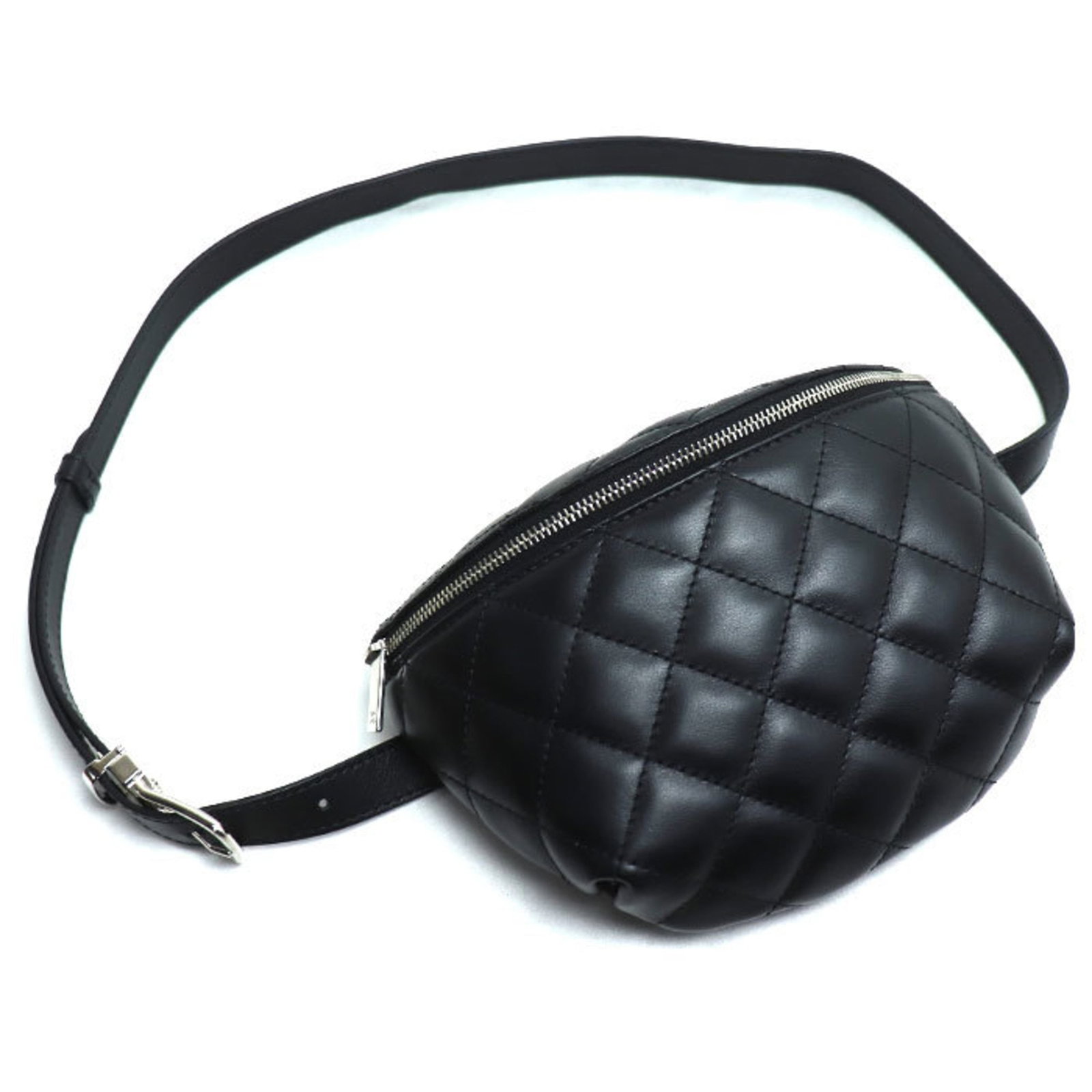 Chanel Fanny Pack Leather: Chanel Fanny Pack Leather Black leather Chanel fanny pack with dust bag and guarantee card. This stylish accessory features classic Chanel design and premium leather construction. A chic addition to a