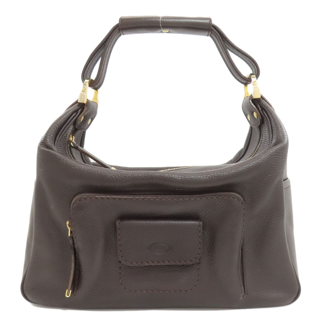 Tods Logo Handbag Leather: Tods Logo Handbag Leather Tods Logo Handbag Leather - A classic brown leather handbag with the iconic TODS logo, made from high-quality leather. The timeless design and signature branding make this a 