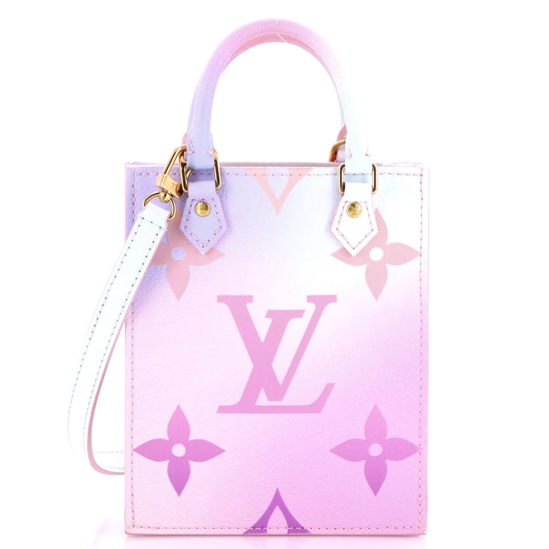 Spring City in Petit Bag Canvas Louis Vuitton Monogram Giant: Spring City in Petit Bag Canvas Louis Vuitton Monogram Giant Canvas Coated Louis Vuitton Monogram Giant Spring in the City Petit Sac Plat Bag with Multicolor Exterior and Purple Interior. This Spring 