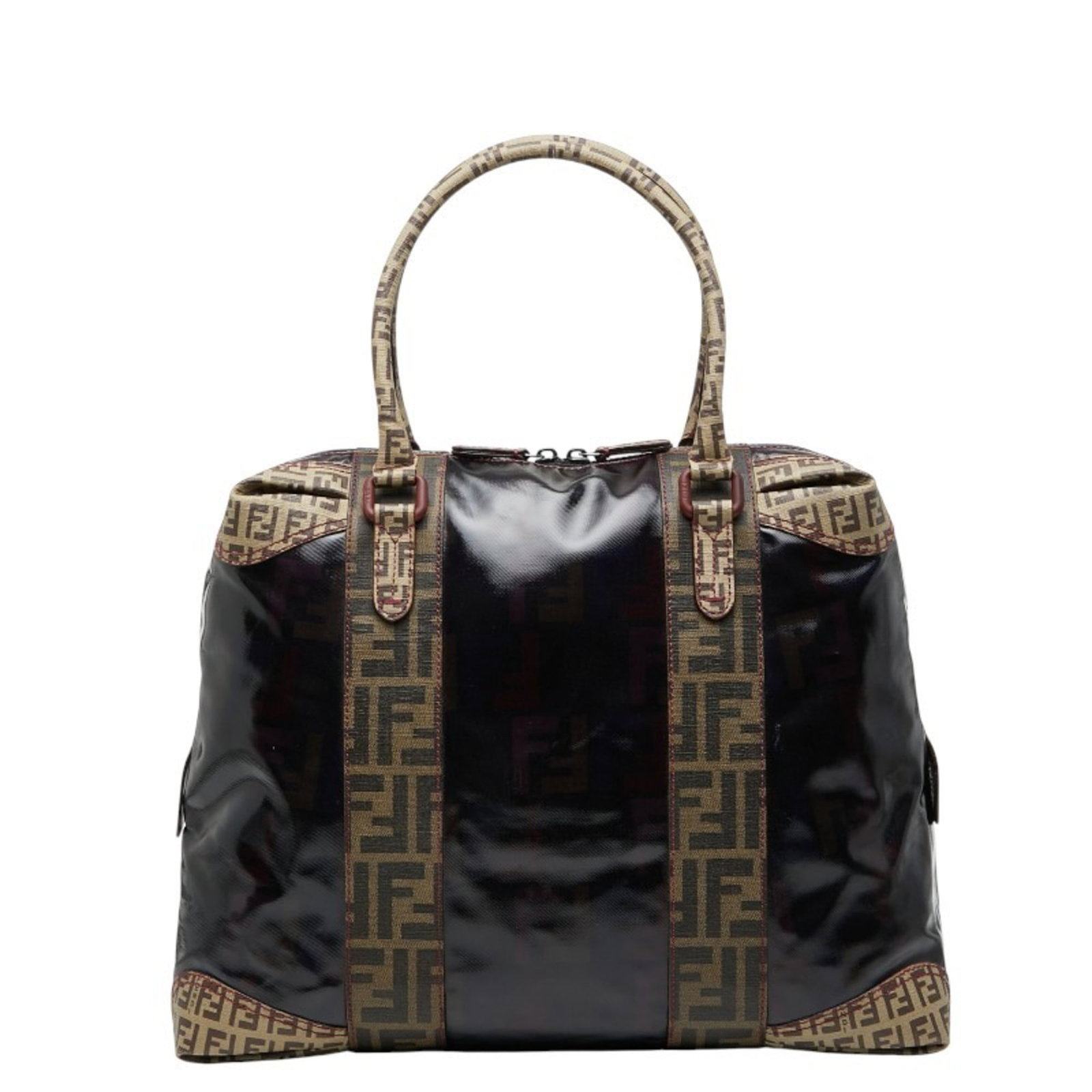 Handbag Tote Bag Fendi Pvc: Handbag Tote Bag Fendi Pvc Fendi PVC Handbag Tote Bag, Brown. This Fendi tote bag features a durable PVC material and measures 31.5cm x 39cm x 11cm. Its brown color presents a classic design element. 