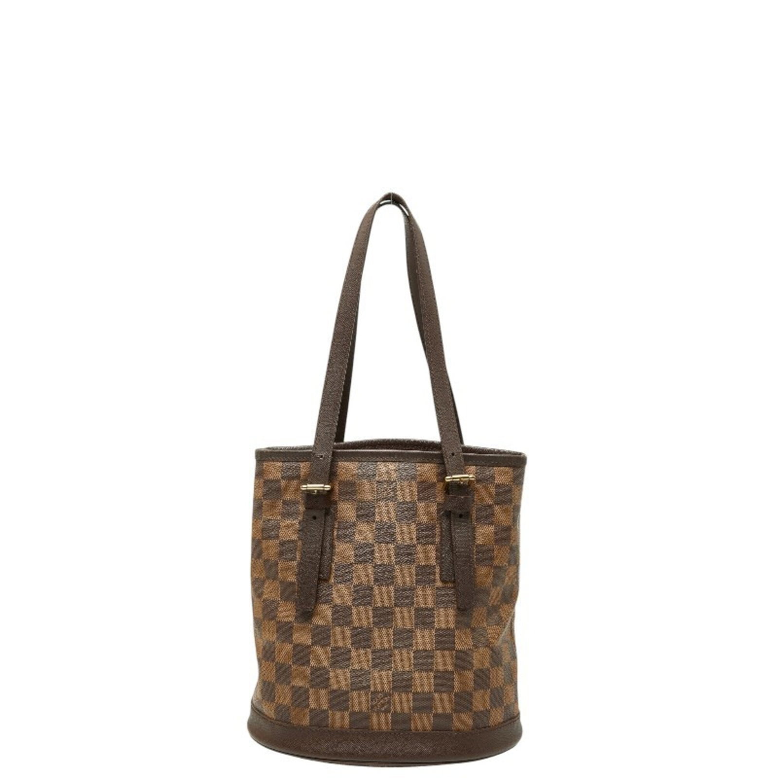 PVC leather tote bag from Louis Vuitton: PVC leather tote bag from Louis Vuitton PVC leather tote bag from Louis Vuitton, featuring the iconic brand's signature monogram pattern in brown. Made with PVC and leather materials, this stylish sho
