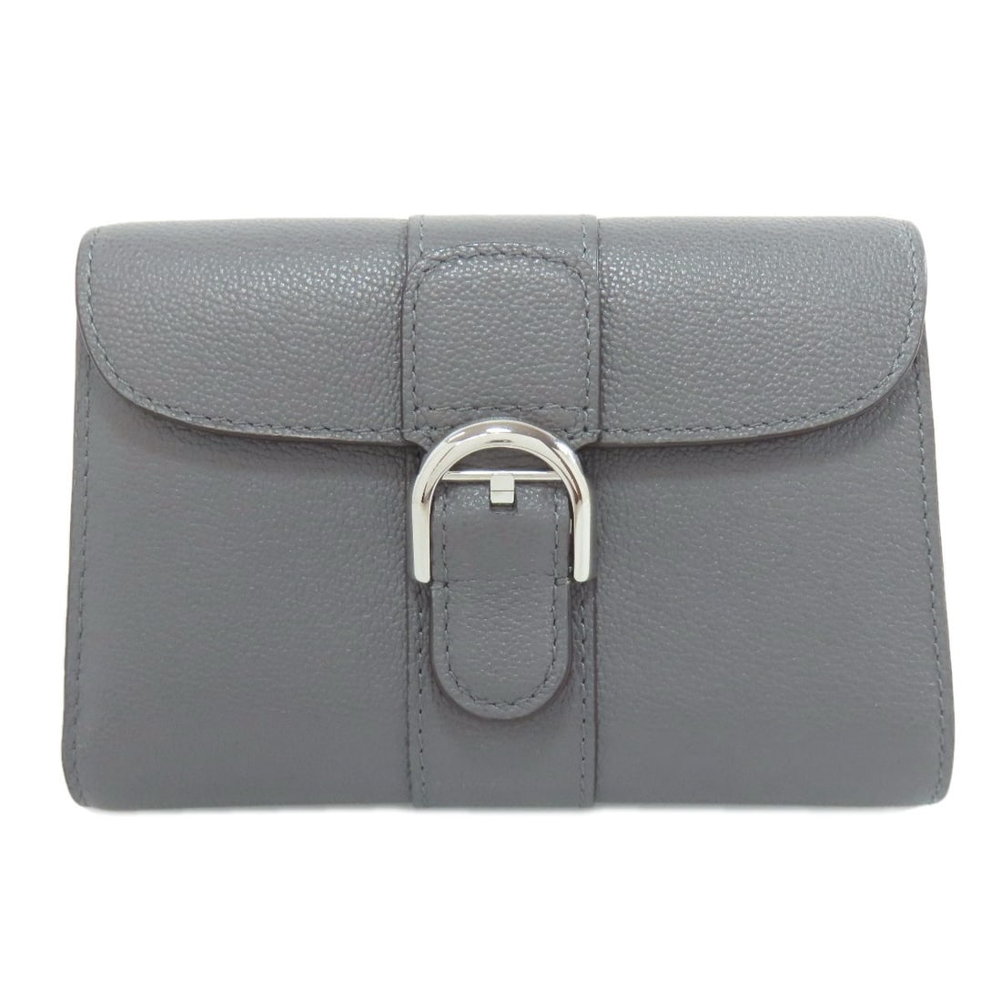 Delvaux Brillon Compact Wallet Bifold Wallet With Coin Pocket Calf: Delvaux Brillon Compact Wallet Bifold Wallet With Coin Pocket Calf Compact and stylish, the Delvaux Brillon Bifold Wallet features a sleek gray calf exterior with a coin pocket for added convenience. 
