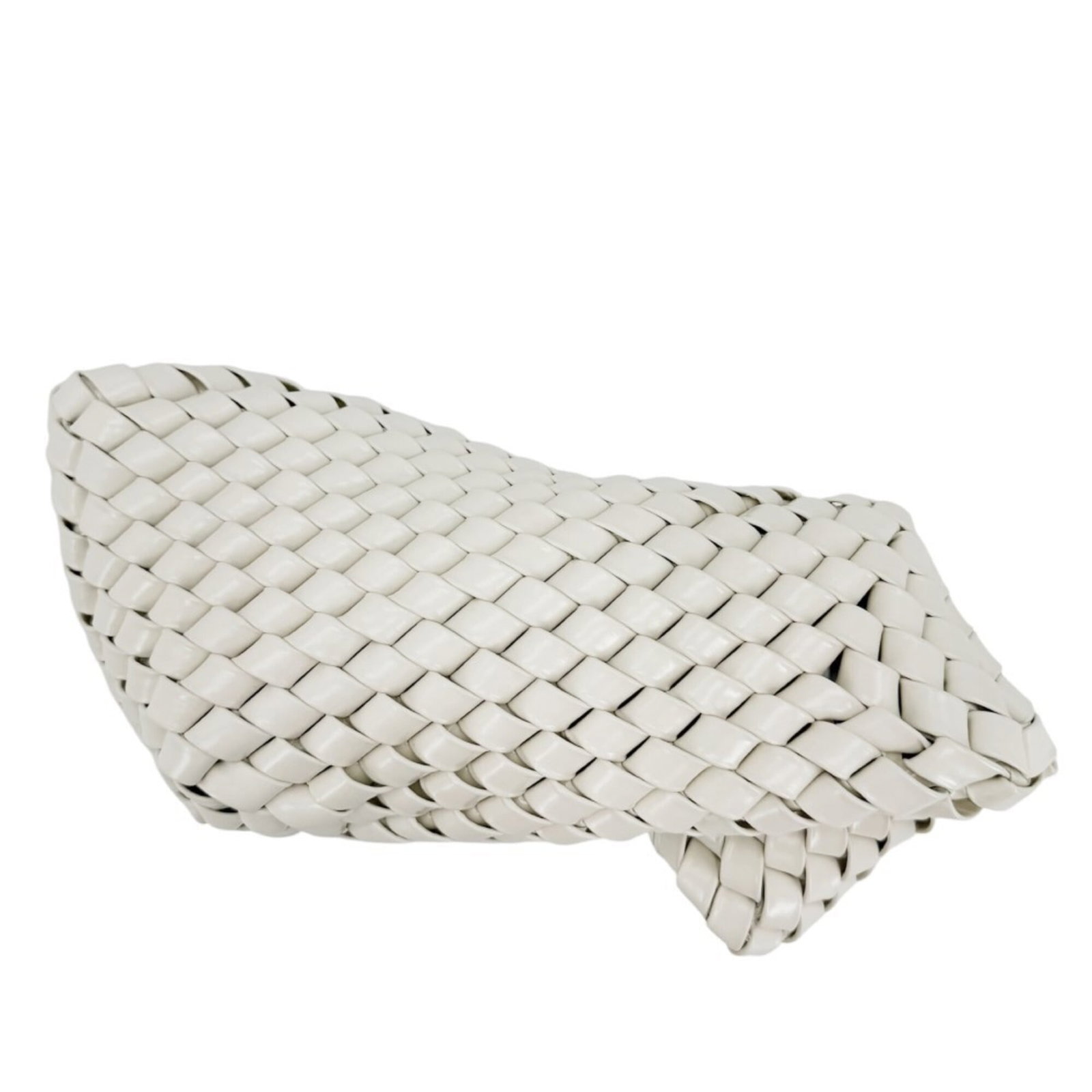 Leather pouch clutch bag by Bottega Veneta: Leather pouch clutch bag by Bottega Veneta Bottega Veneta's leather pouch clutch bag boasts sleek, white enamel details. With its compact size and durable construction, this stylish accessory is perfe