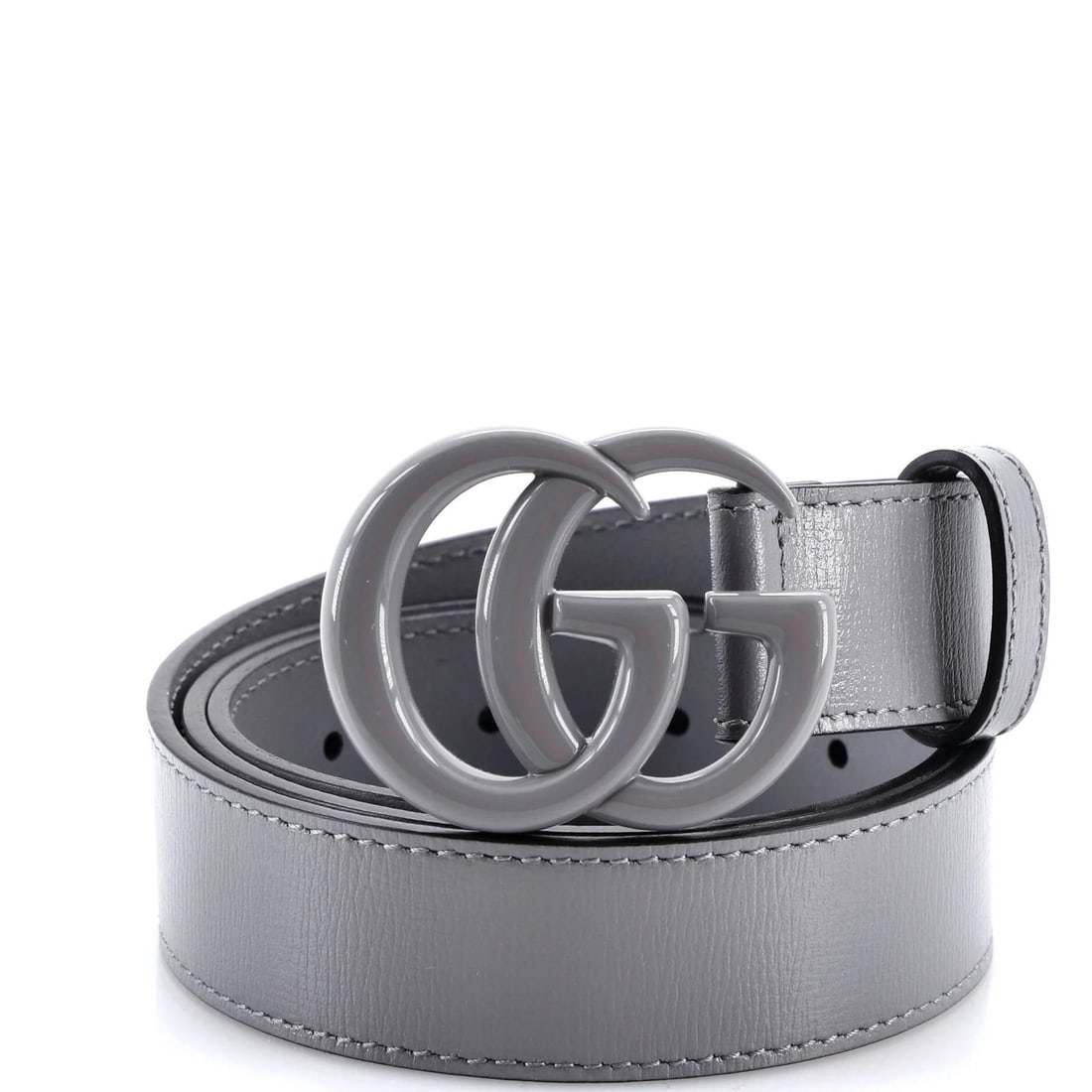 Monochrome leather belt enamel wide gucci gg marmont with: Monochrome leather belt enamel wide gucci gg marmont with Gray Monochrome Gucci GG Marmont Leather Belt with Enamel Features. This wide, gray leather belt from Gucci's iconic GG Marmont collection boa