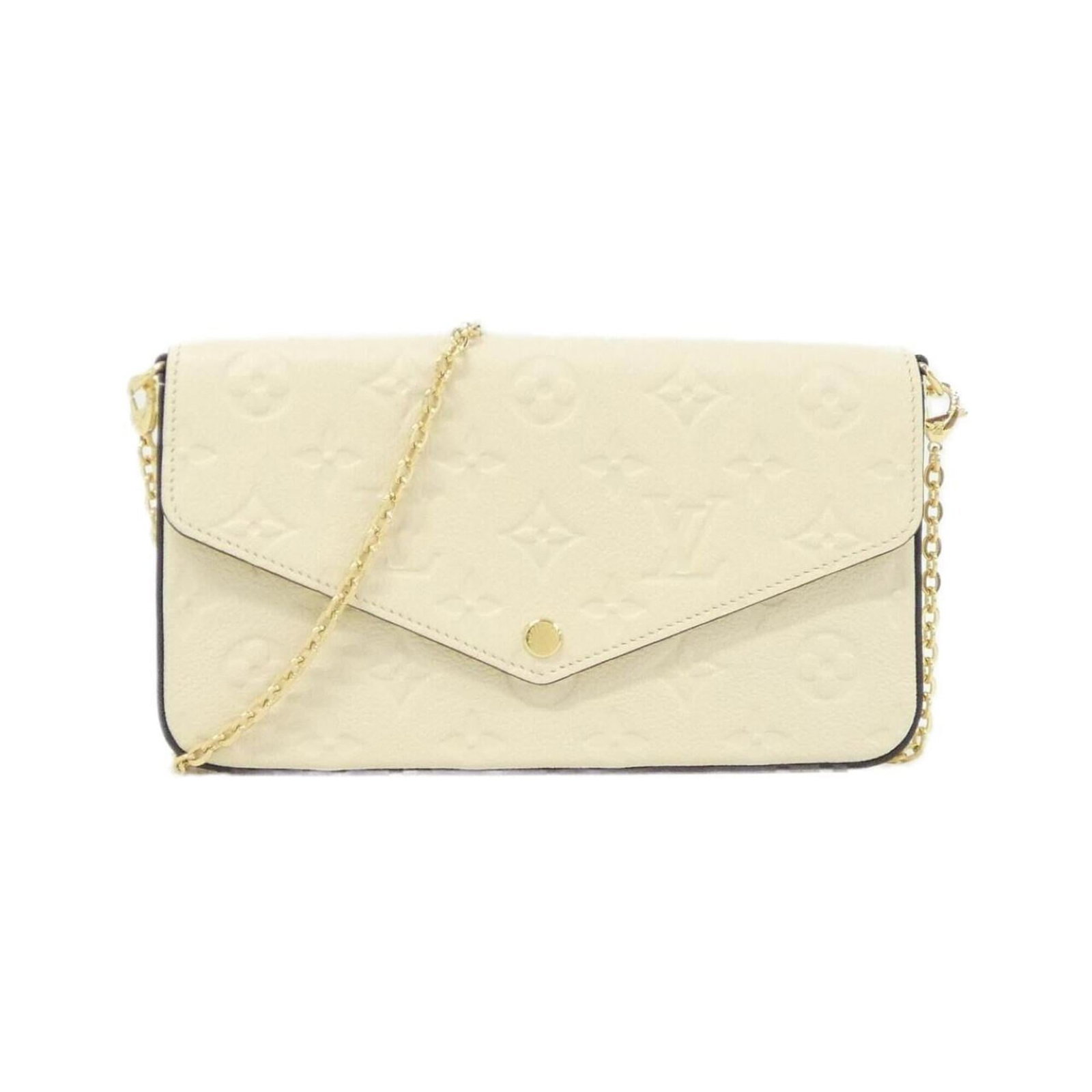 Louis Vuitton Pochette Pouch Shoulder Bag Leather: Louis Vuitton Pochette Pouch Shoulder Bag Leather Calf leather Louis Vuitton Pochette Pouch Shoulder Bag in Blanc, featuring gold hardware. This stylish bag measures 12cm x 21cm x 3cm and has a sleek 