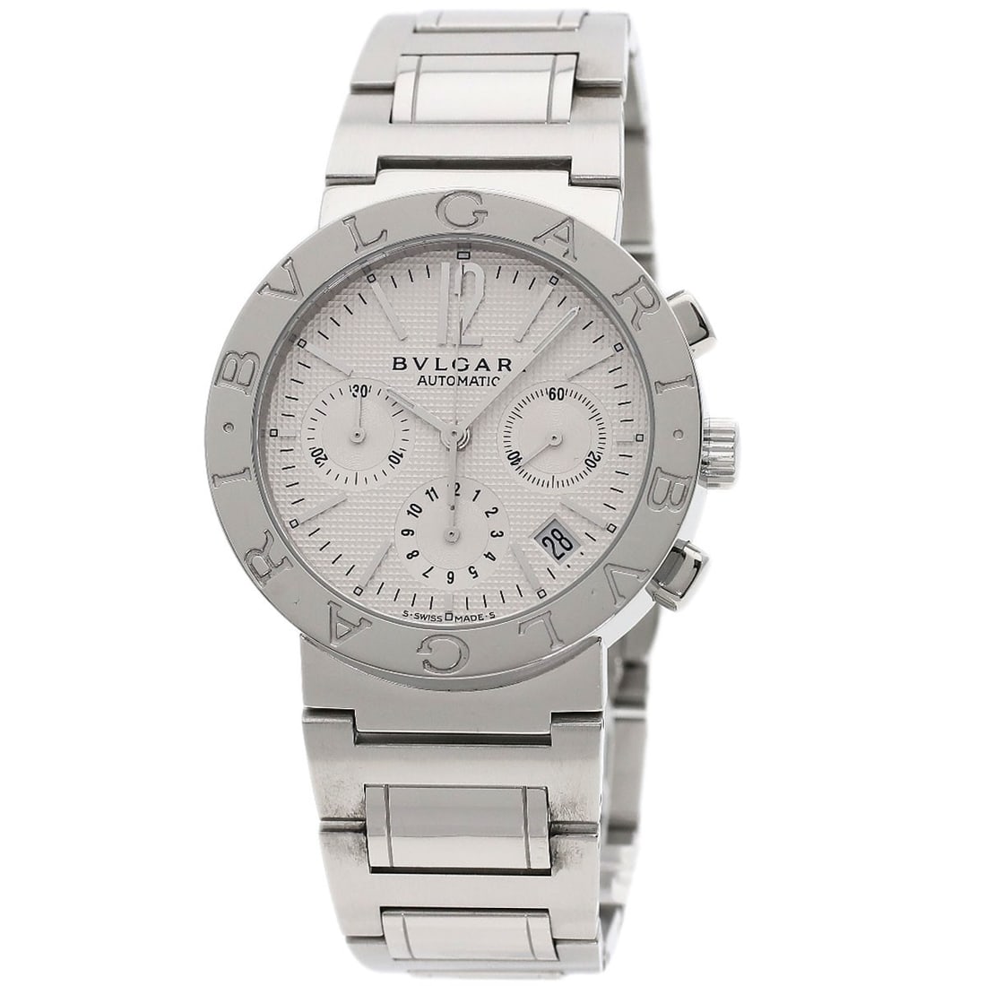Bvlgari Watches Bb38Wssdch N Stainless Steel Stainless: Bvlgari Watches Bb38Wssdch N Stainless Steel Stainless Stainless steel case, 38mm in size, with a silver bezel and dial. This Bvlgari watch features a mechanical automatic movement and is water-resist