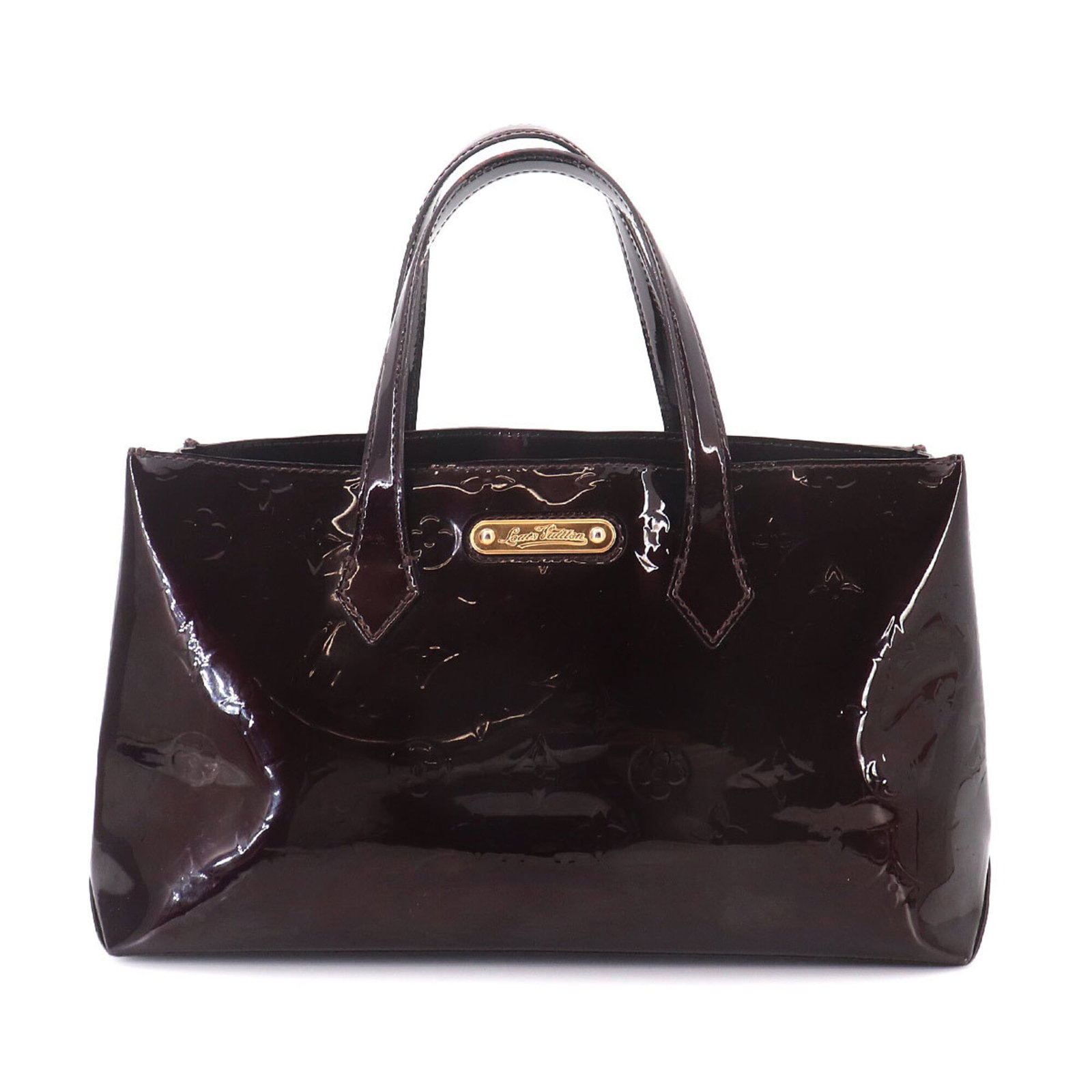 Louis Vuitton Vernis Monogram Handbag: Louis Vuitton Vernis Monogram Handbag Monogram Vernis handbag from Louis Vuitton, featuring the iconic Amarante color. This stylish bag measures 18cm x 30cm x 11cm and boasts the signature Monogram Ve