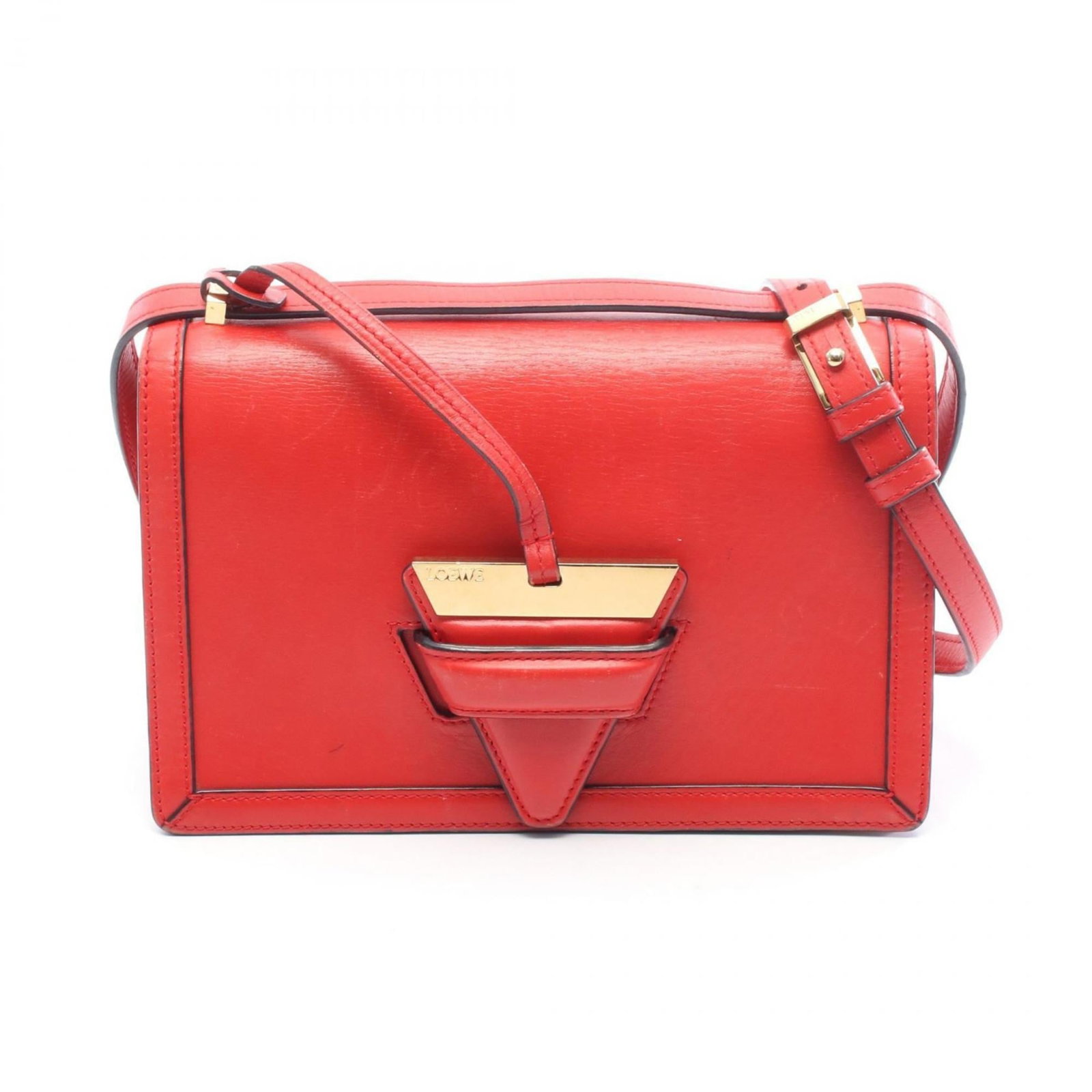 Shoulder Bag Leather: Shoulder Bag Leather Red leather shoulder bag with dimensions 16cm x 24cm x 8cm. Made from genuine leather, this stylish accessory features a bold red color. The bag's simple design makes it a versati