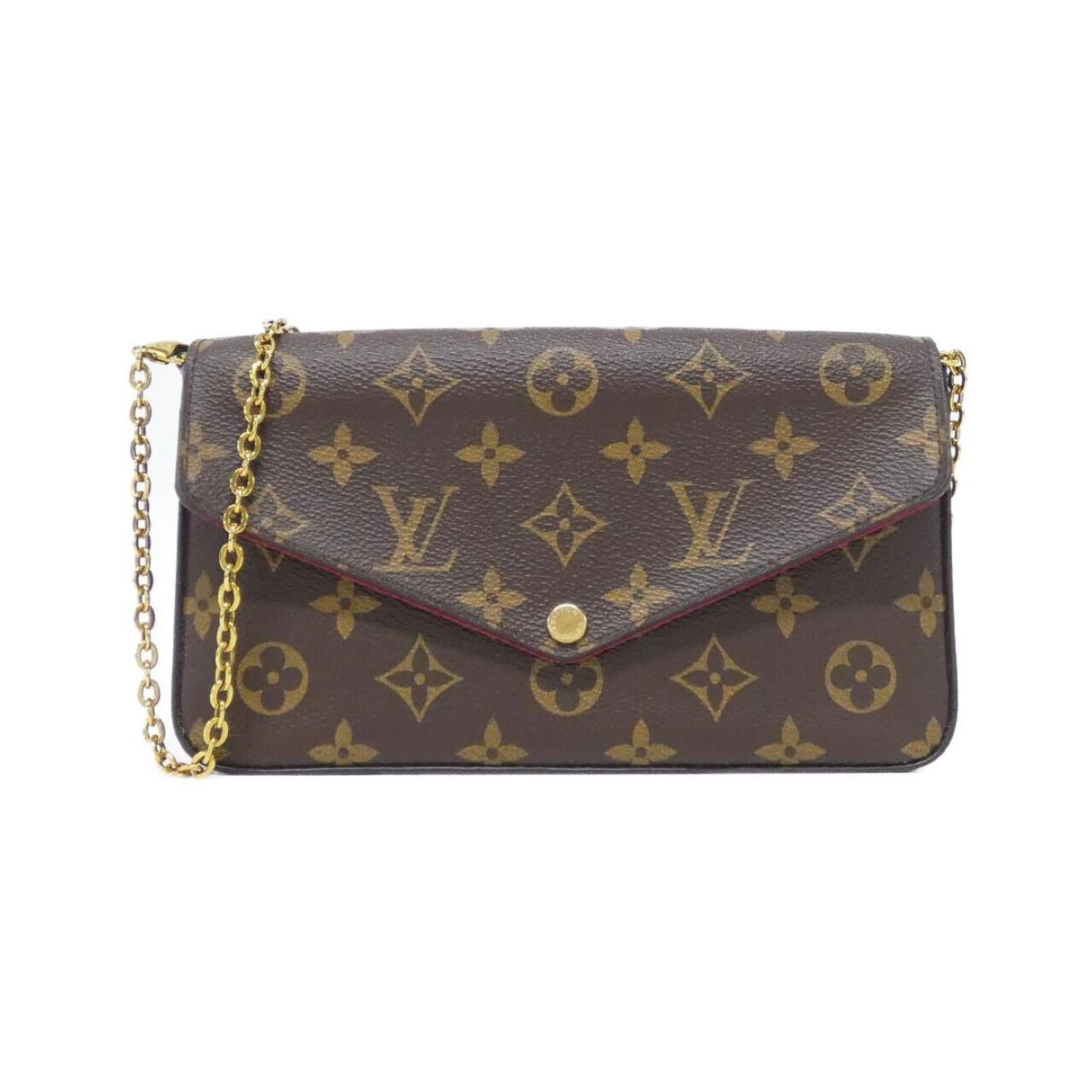 Louis Vuitton Pochette Shoulder Bag Coated Canvas: Louis Vuitton Pochette Shoulder Bag Coated Canvas The Louis Vuitton Pochette Shoulder Bag Coated Canvas boasts a timeless design with its iconic Monogram pattern, set against the rich earthy tone of M