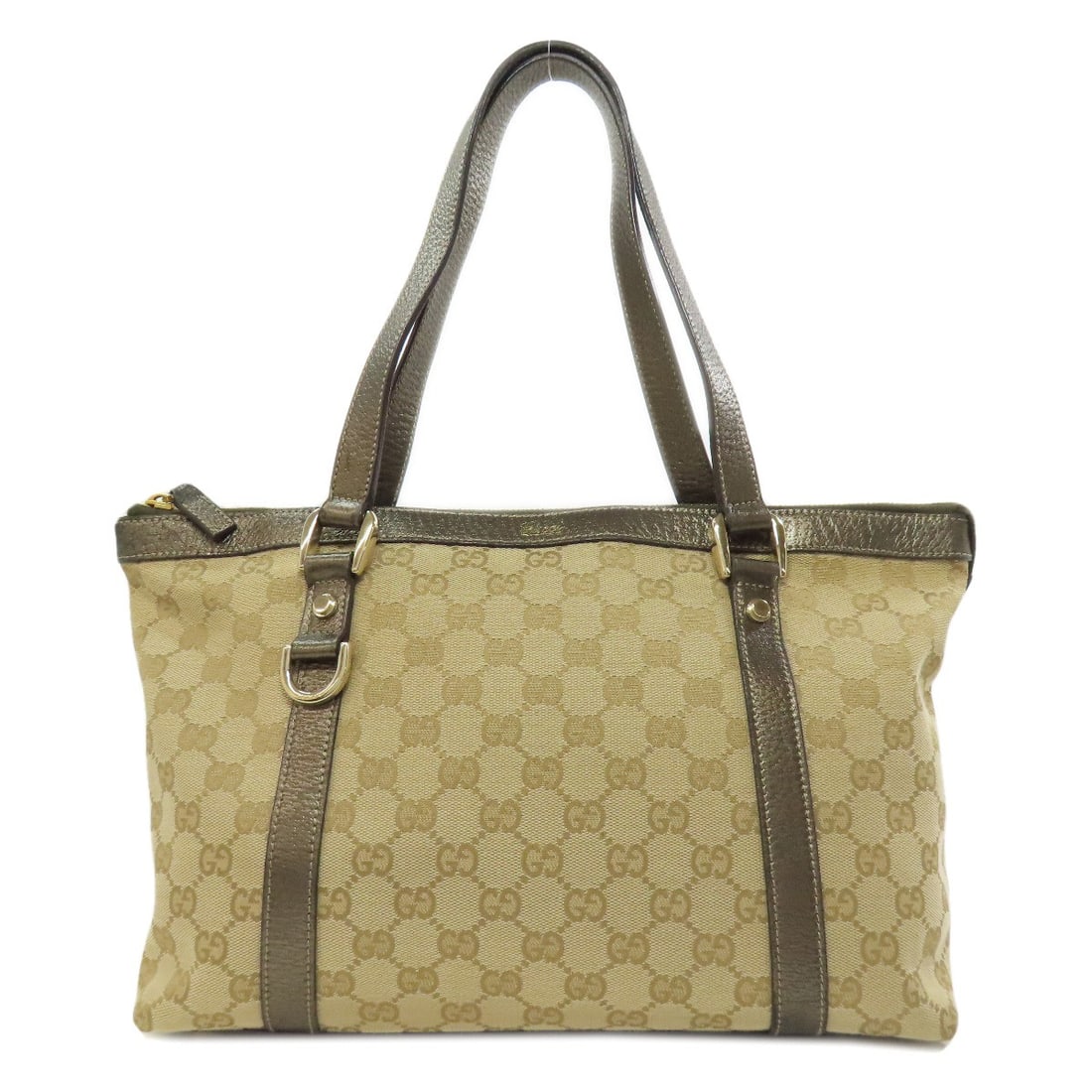 Pattern bag canvas tote Gucci 141470 Abbey: Pattern bag canvas tote Gucci 141470 Abbey Brown canvas tote bag from Gucci, featuring the iconic 141470 Abbey style. This classic design showcases a timeless combination of brown exterior and canvas