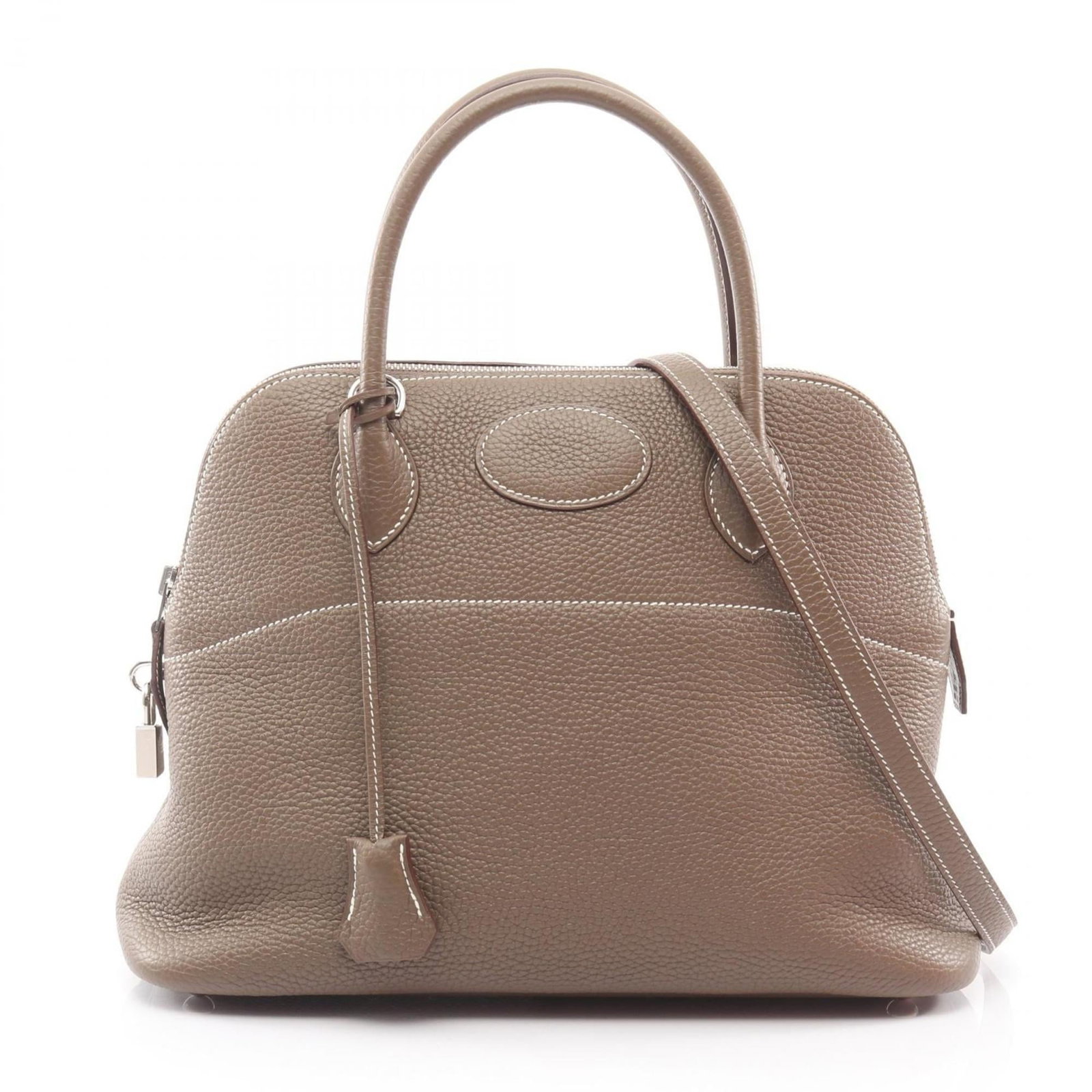 Clemence Leather Handbag Taurillon Hermes (1 of 9)