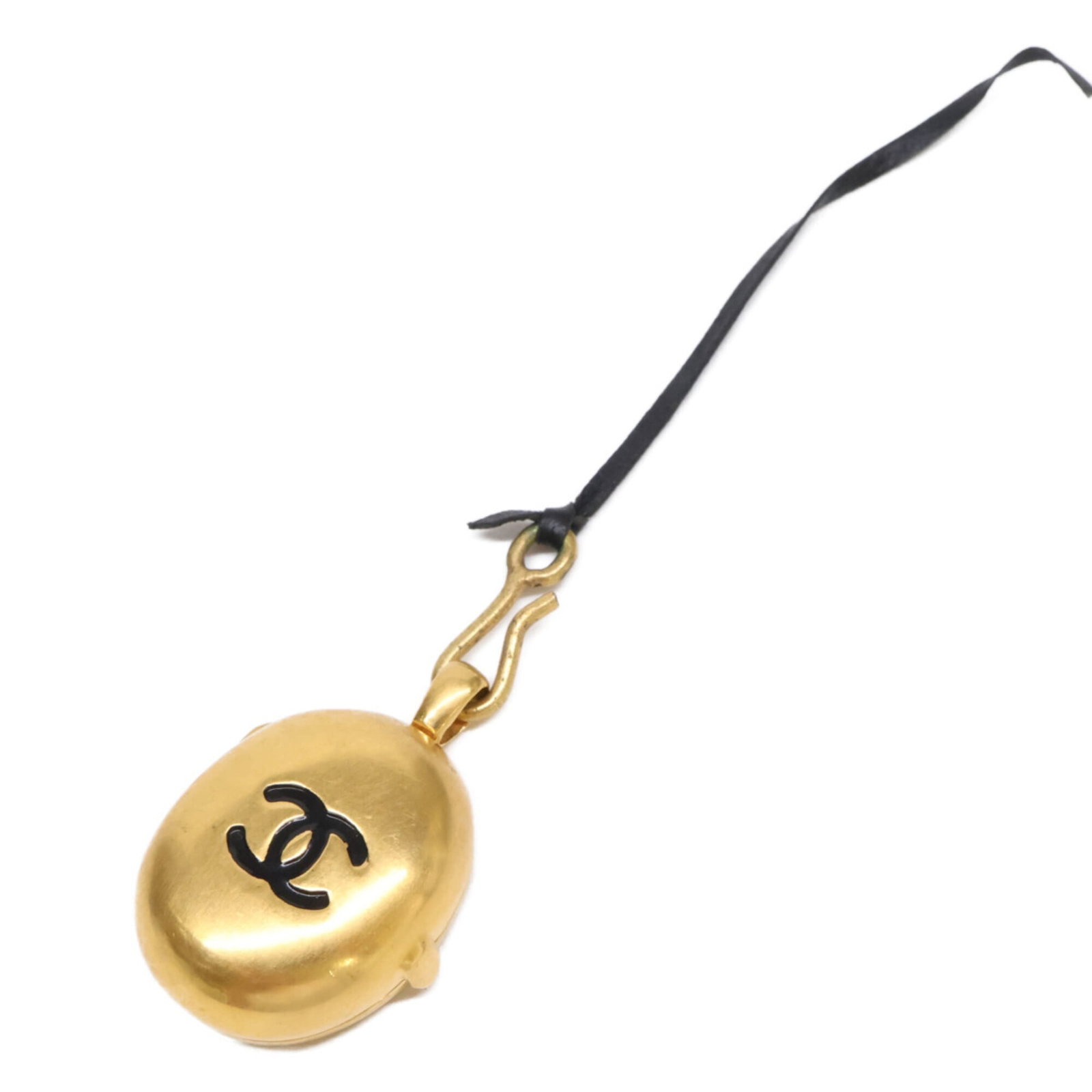 Compact Mirror by Chanel: Compact Mirror by Chanel Compact Mirror by Chanel features a sleek yellow gold finish and measures 3.4cm x 2.2cm, making it a stylish accessory for everyday use. The mirror's compact size allows for e