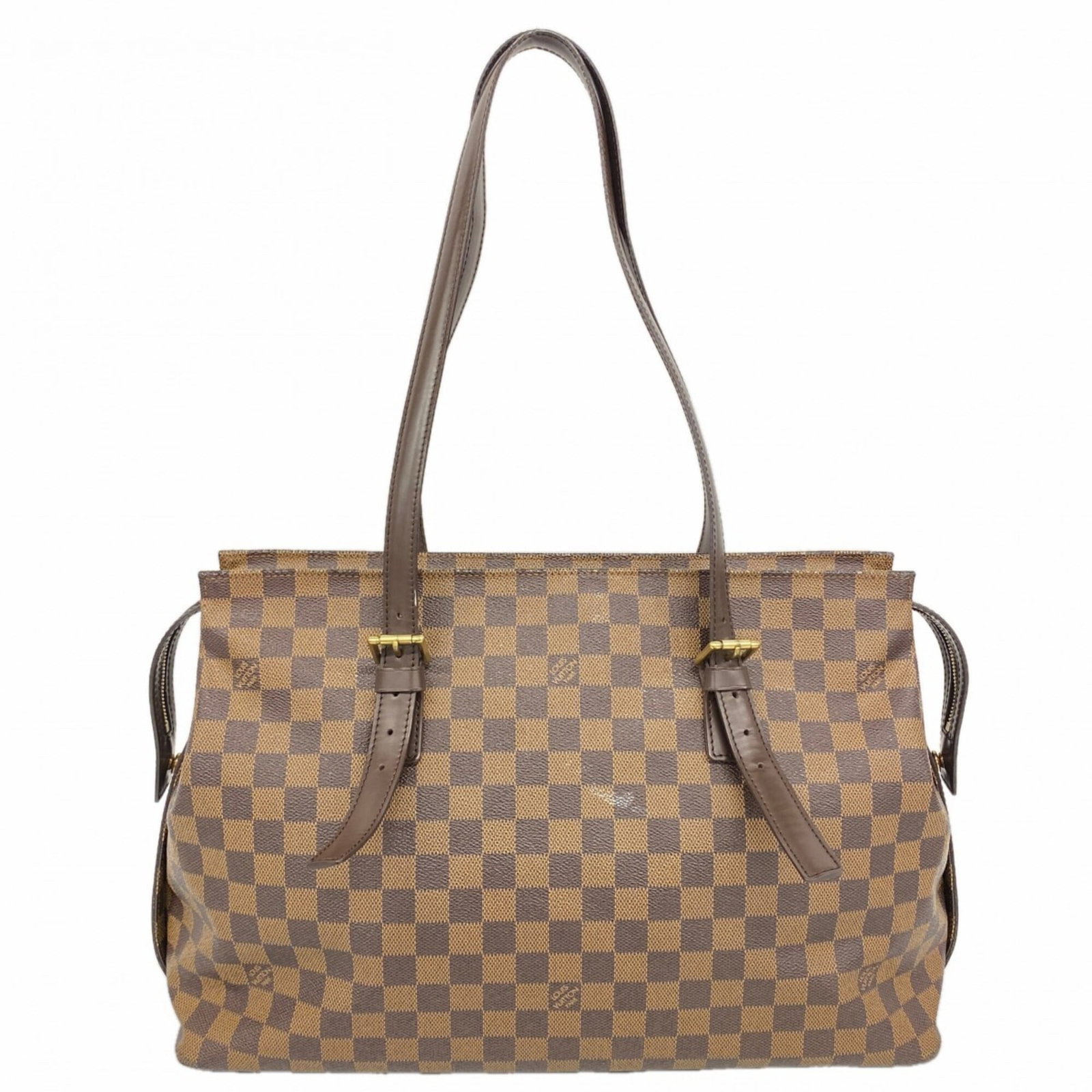 Louis Vuitton Tote Bag: Louis Vuitton Tote Bag Ebene-colored Louis Vuitton tote bag with dimensions 28cm x 40cm x 14cm, offering a stylish and spacious accessory for daily use. This classic design features the iconic monogra