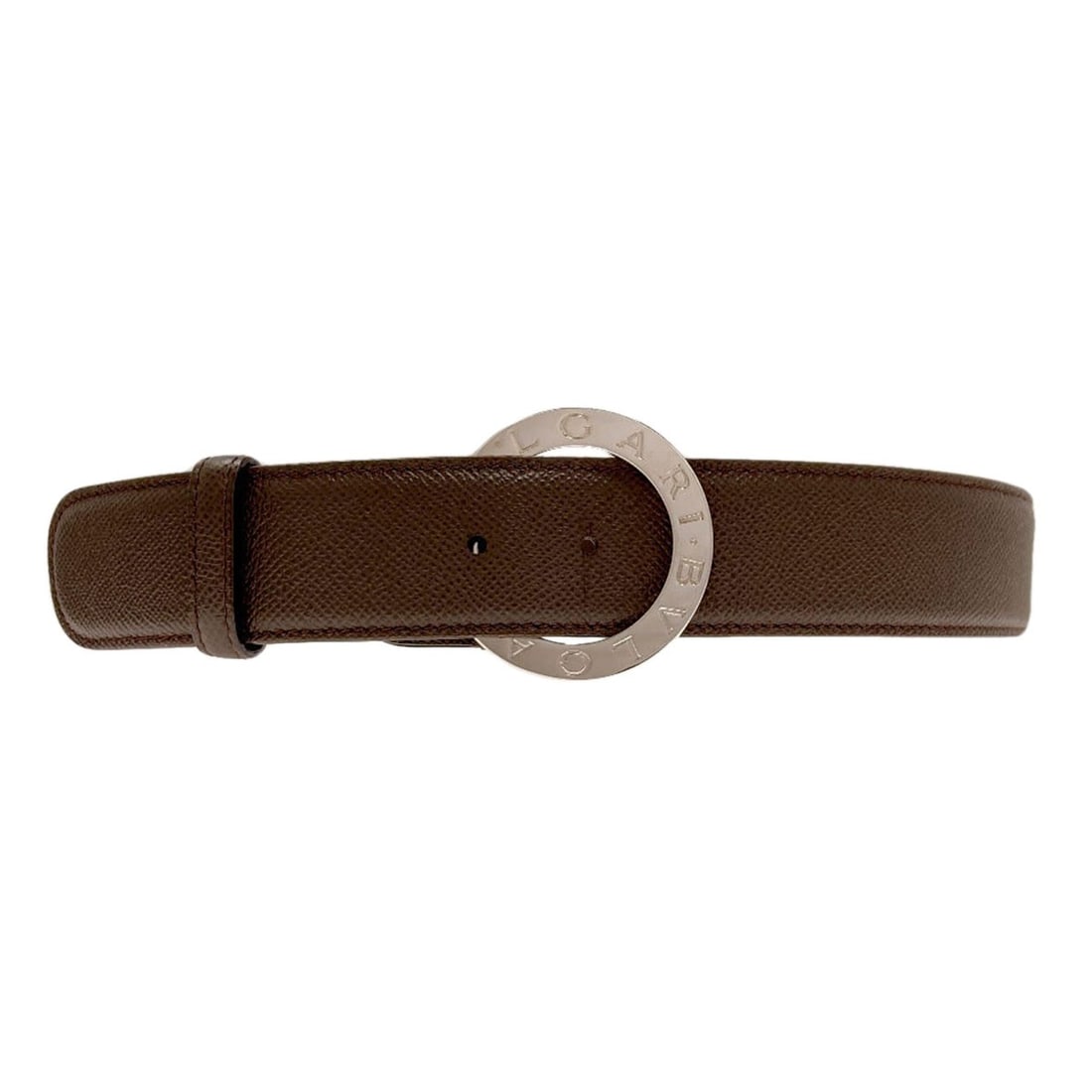 Bvlgari Belt Leather: Bvlgari Belt Leather Bvlgari Belt Leather - A high-quality brown leather belt from the renowned Italian luxury brand. Made from genuine leather, this classic accessory features a timeless design that 
