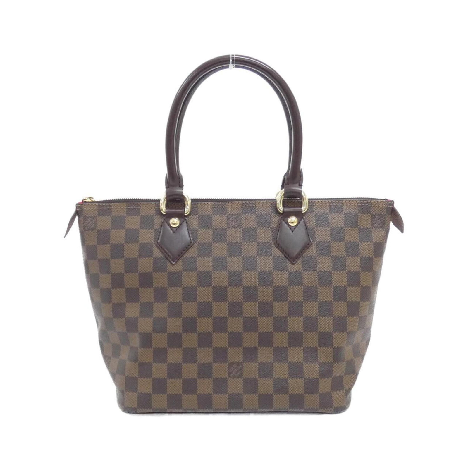 Coated canvas handbag louis vuitton: Coated canvas handbag louis vuitton Coated canvas handbag with gold hardware, featuring the iconic Louis Vuitton design. This Ebene-colored bag boasts a classic size and sleek style, making it a versa