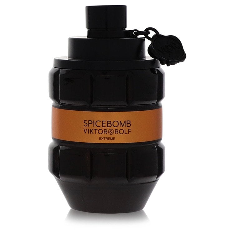 Spicebomb Extreme by Viktor & Rolf Eau De Parfum Spray (unboxed) 3.04 oz: Spicebomb Extreme by Viktor & Rolf Eau De Parfum Spray (unboxed) 3.04 oz Spicebomb Extreme by Viktor & Rolf Eau De Parfum Spray is a fresh and spicy fragrance for men, featuring caraway, tobacco, vani