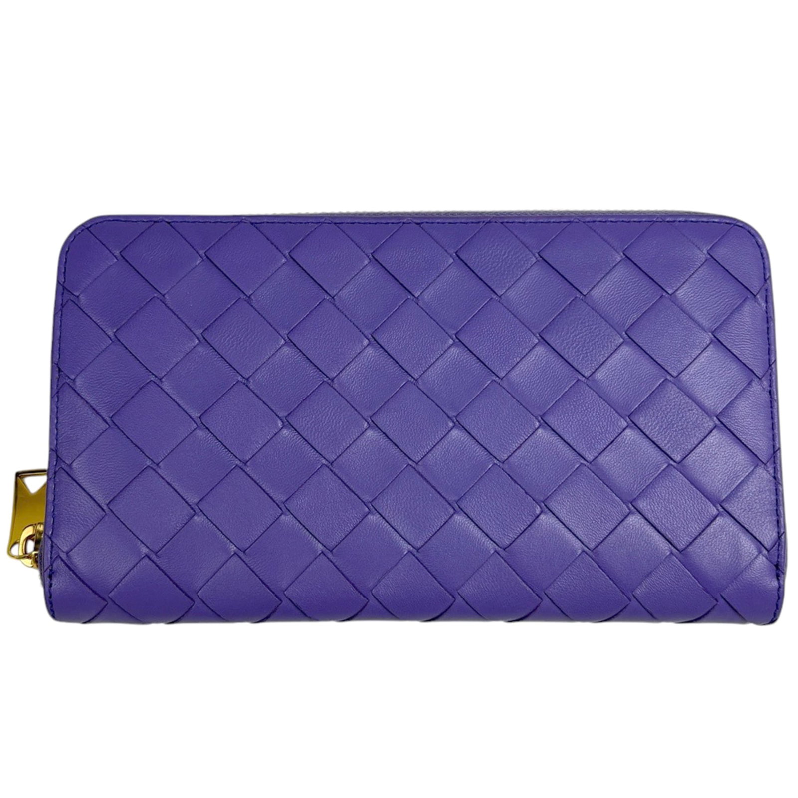 Intrecciato wallet long Bi-Fold Bottega Veneta: Intrecciato wallet long Bi-Fold Bottega Veneta Intrecciato wallet long Bi-Fold Bottega Veneta features a striking purple color and sleek design, measuring 11cm x 19cm x 2.5cm in size. This bi-fold wal