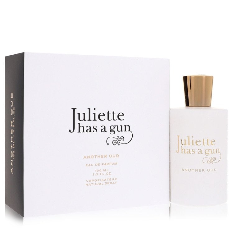 Another Oud by Juliette Has a Gun Eau De Parfum spray 3.4 oz: Another Oud by Juliette Has a Gun Eau De Parfum spray 3.4 oz Another Oud by Juliette Has a Gun Eau De Parfum spray in 3.4 oz size, featuring an aromatic blend of bergamot and raspberry with oud as the