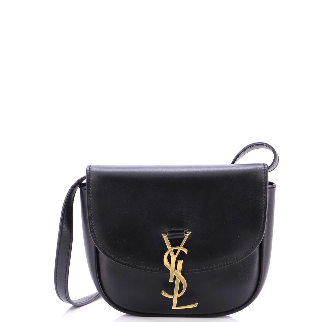 Laurent Saint Small Shoulder Leather Bag Kaia: Laurent Saint Small Shoulder Leather Bag Kaia The Saint Laurent Kaia Small Shoulder Leather Bag boasts sleek, sophisticated design with its black leather exterior and suede interior. Measuring 6" in h