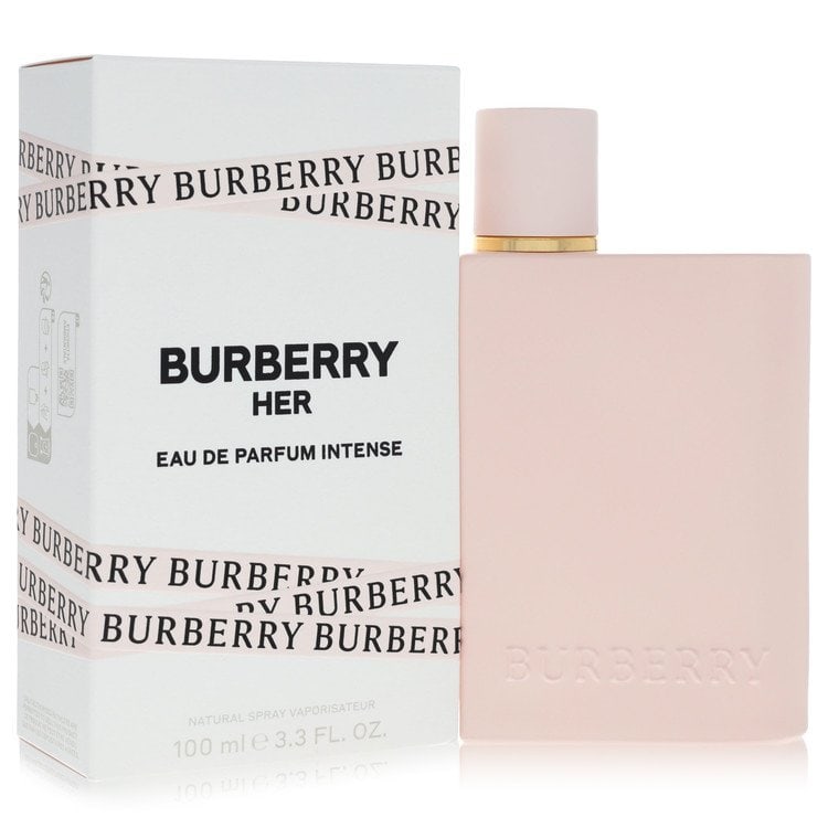 Burberry Her Intense by Burberry Eau De Parfum Spray 3.3 oz: Burberry Her Intense by Burberry Eau De Parfum Spray 3.3 oz Burberry Her Intense by Burberry Eau De Parfum Spray 3.3 oz features gourmand touches of both fruits and florals, with ripe blackberries and