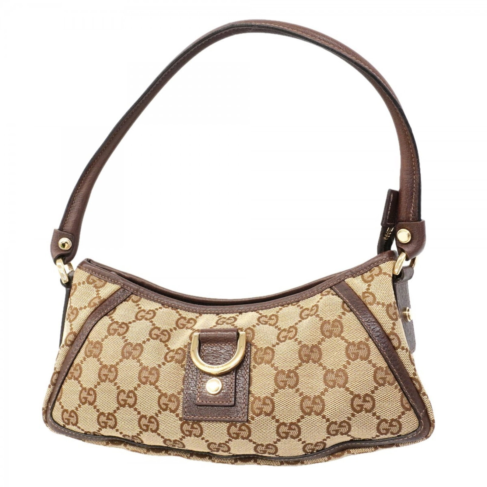 Canvas Handbag Gucci: Canvas Handbag Gucci Canvas Handbag Gucci features a classic brown canvas design with gold hardware, showcasing the iconic brand's signature style. This compact handbag measures 13cm x 26.5cm x 8cm an