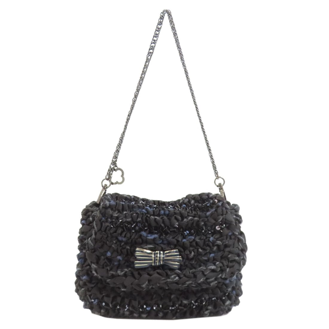 Anteprima Misto 2Way Shoulder Bag Pvc: Anteprima Misto 2Way Shoulder Bag Pvc The Anteprima Misto 2Way Shoulder Bag Pvc boasts a sleek black exterior made from durable PVC material, providing a stylish and long-lasting accessory. This shoul