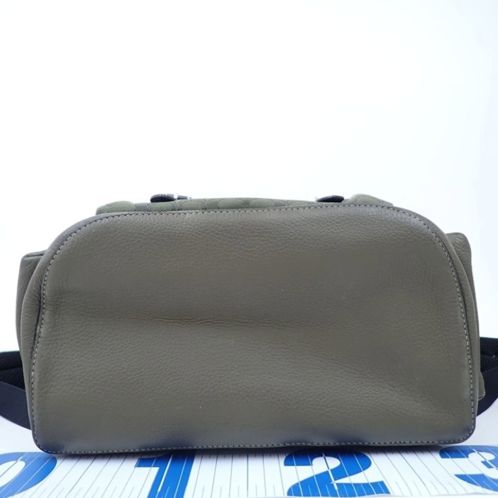 Canvas leather backpack coach - 3