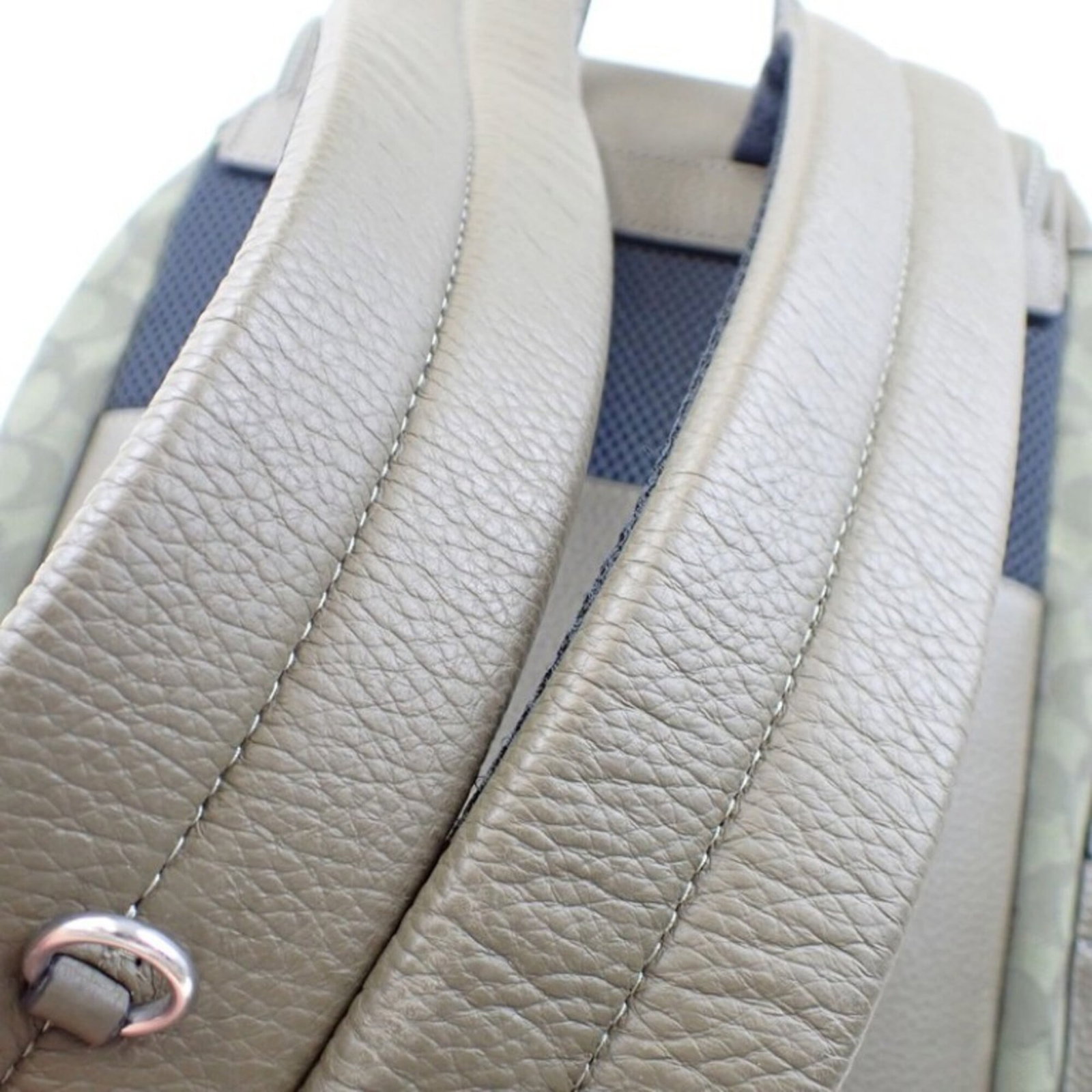 Canvas leather backpack coach - 7