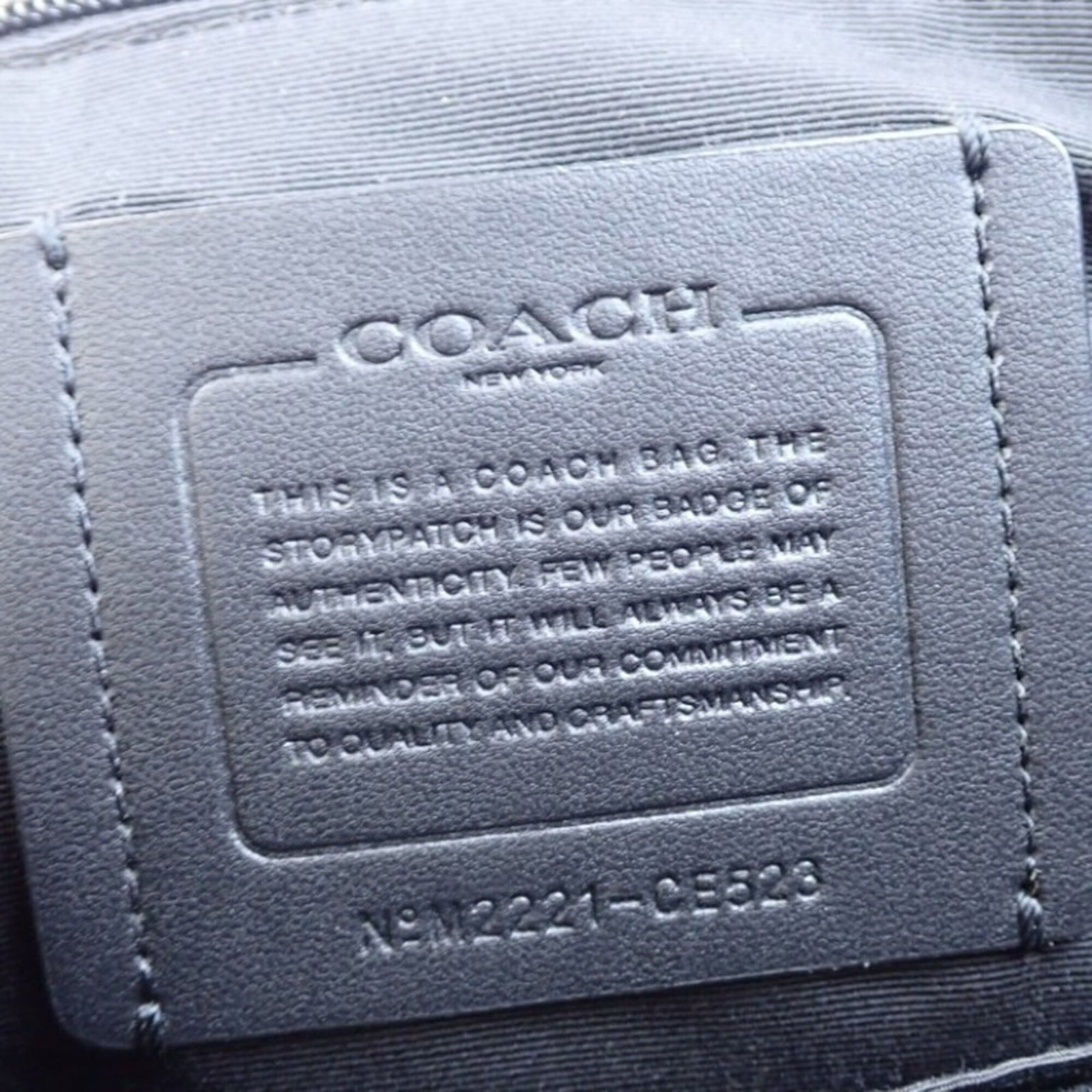 Canvas leather backpack coach - 9
