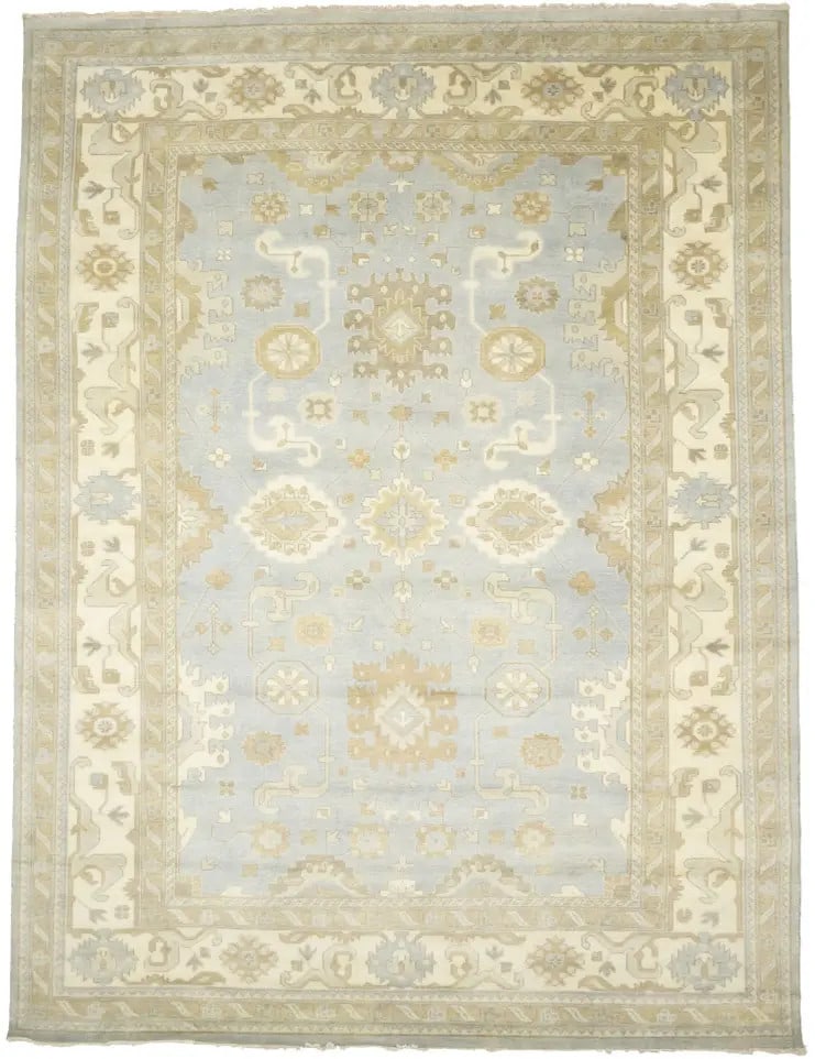 Extra Large Living Room Floral Osh Chobi Oriental Rug Muted Carpet 10X14 Ft Hand-Knotted: Extra Large Living Room Floral Osh Chobi Oriental Rug Muted Carpet 10X14 Ft Hand-Knotted Hand-Knotted Floral Osh Chobi Oriental Rug in Muted Colors. This 10x14 ft, extra large living room rug boasts a