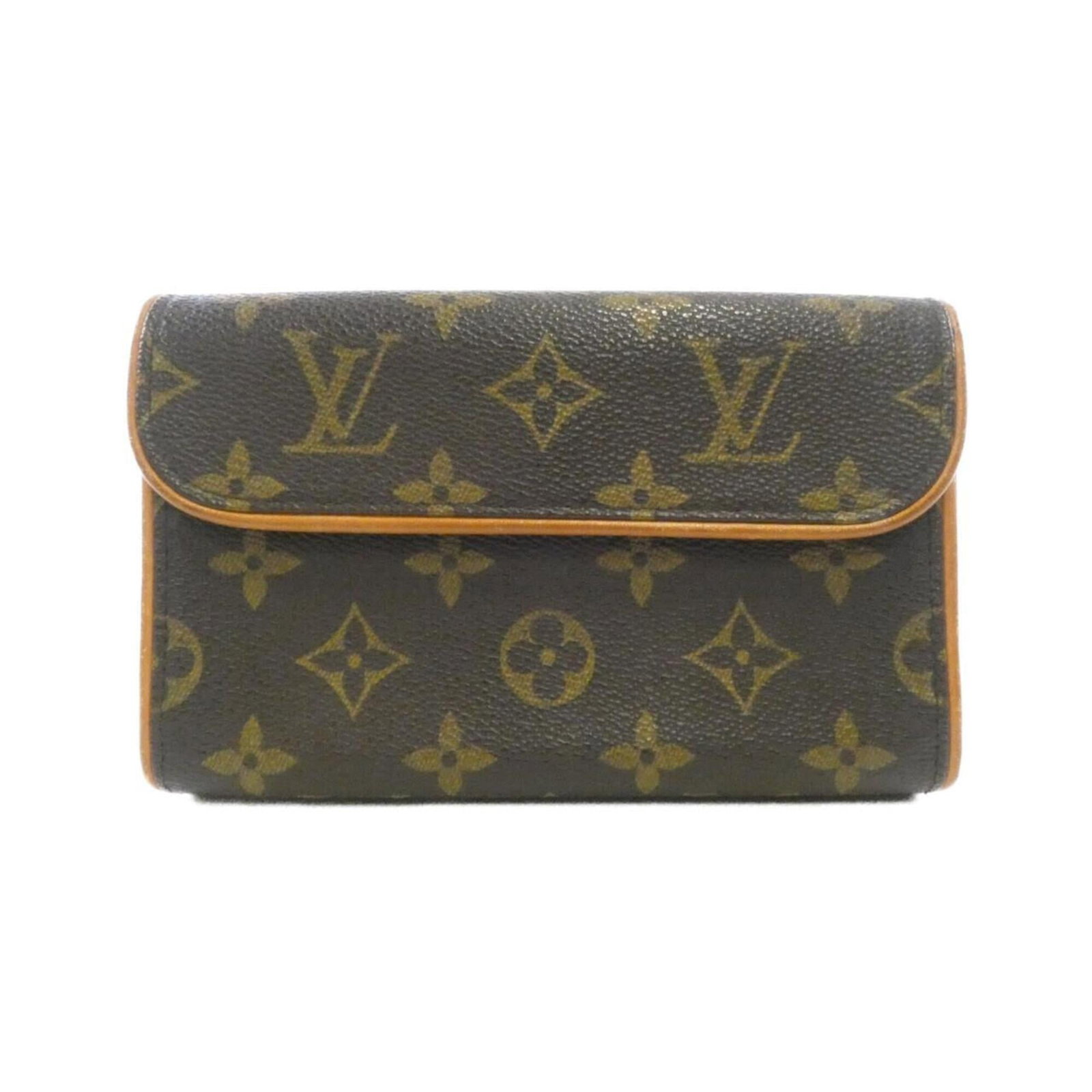 Coated canvas fanny pack pochette by Louis Vuitton: Coated canvas fanny pack pochette by Louis Vuitton Marron Monogram Coated Canvas Fanny Pack Pochette by Louis Vuitton, measuring 10cm x 16cm x 4cm, features a classic design with coated canvas materia