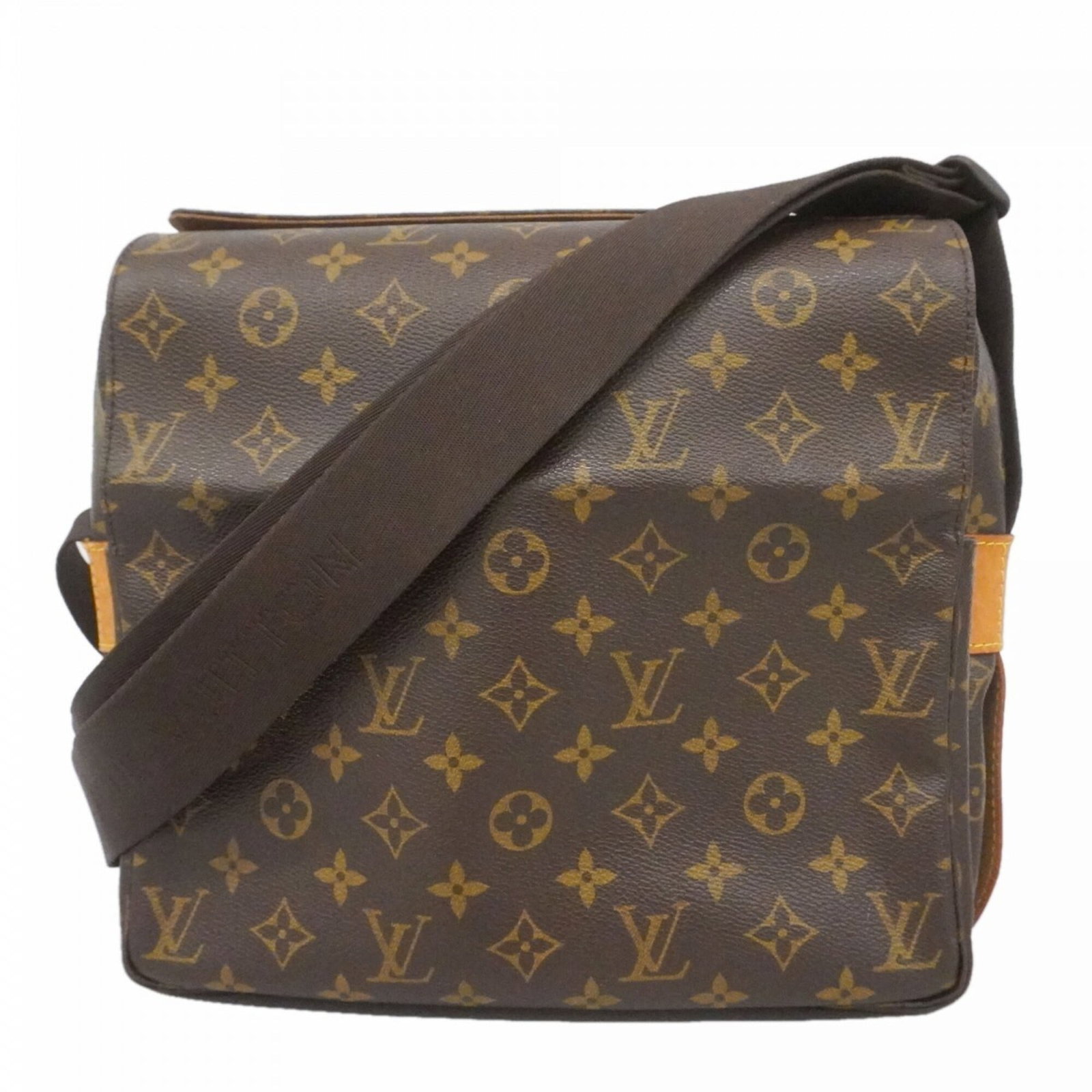 Shoulder Bag By Louis Vuitton: Shoulder Bag By Louis Vuitton Brown Louis Vuitton shoulder bag with classic design, measuring 25cm x 27cm x 13cm. The iconic monogram pattern adds a touch of sophistication to this stylish accessory. 