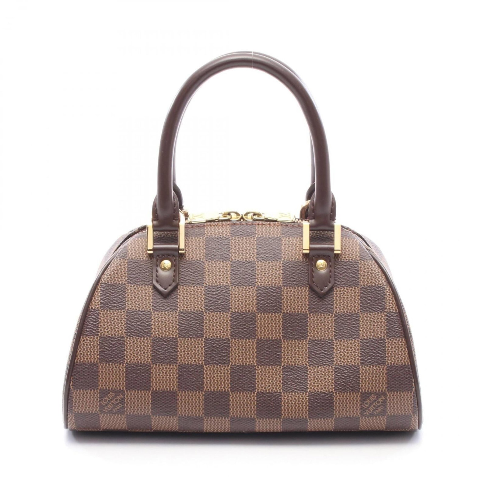 Louis Vuitton Handbag Coated Canvas Leather: Louis Vuitton Handbag Coated Canvas Leather Coated canvas and leather come together in this stylish Louis Vuitton handbag, boasting a classic brown hue. Measuring 14cm x 23cm x 13cm, it's the perfect