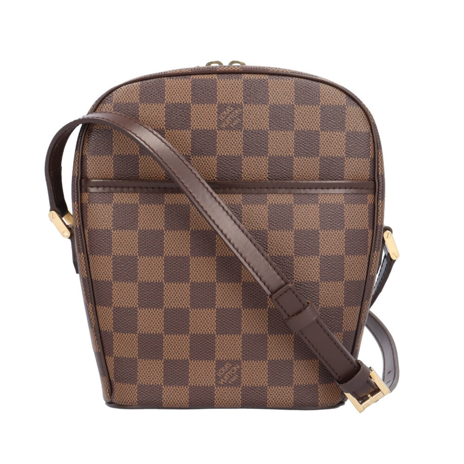 Shoulder Bag Damier Canvas by Louis Vuitton: Shoulder Bag Damier Canvas by Louis Vuitton Damier Canvas by Louis Vuitton, a classic shoulder bag from the iconic French brand. Made from high-quality Damier canvas in brown, this timeless piece feat