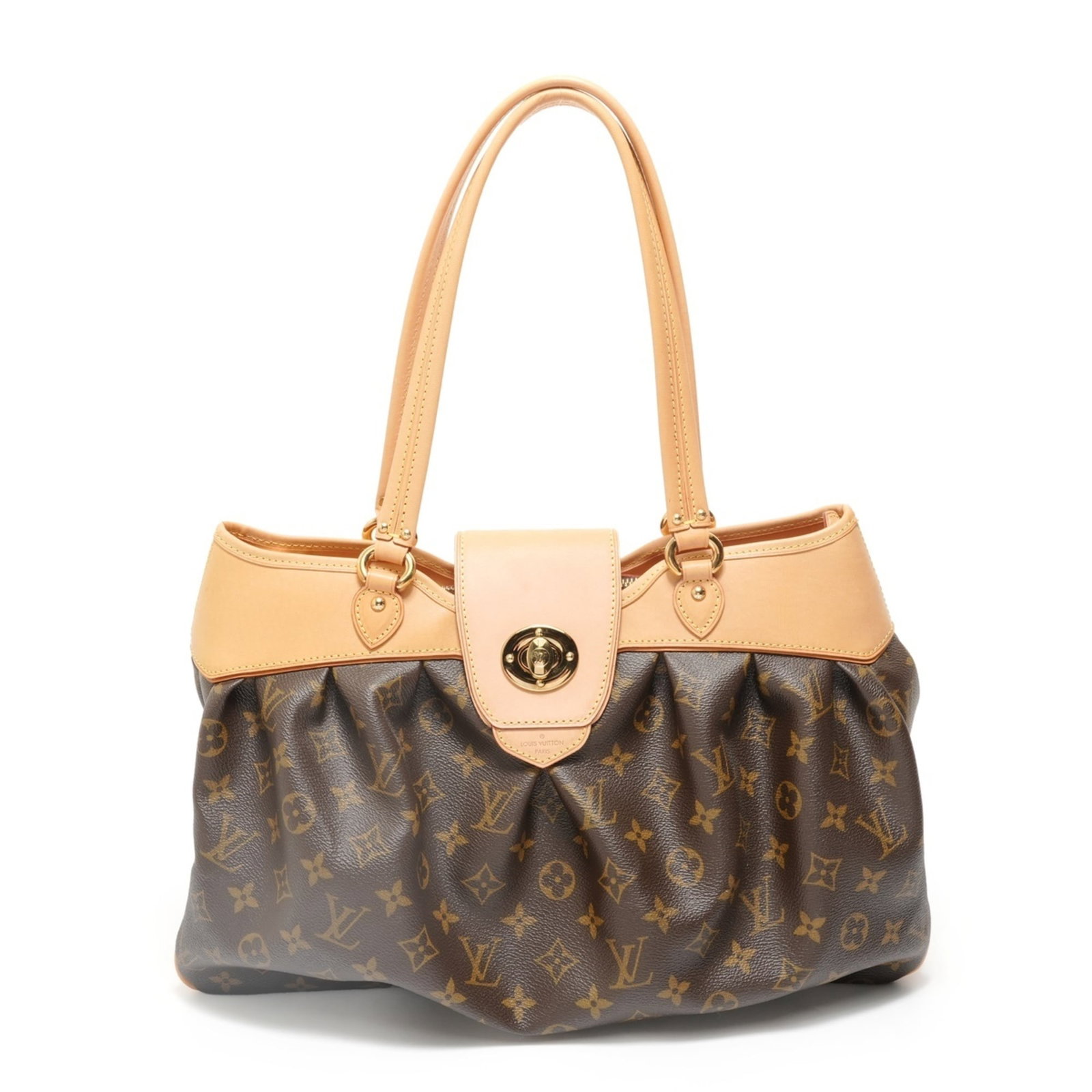 Monogram Louis Vuitton Shoulder Bag: Monogram Louis Vuitton Shoulder Bag Monogram Louis Vuitton Shoulder Bag in Brown. This stylish shoulder bag features the iconic Monogram pattern, with a classic design and timeless appeal. Measuring 2