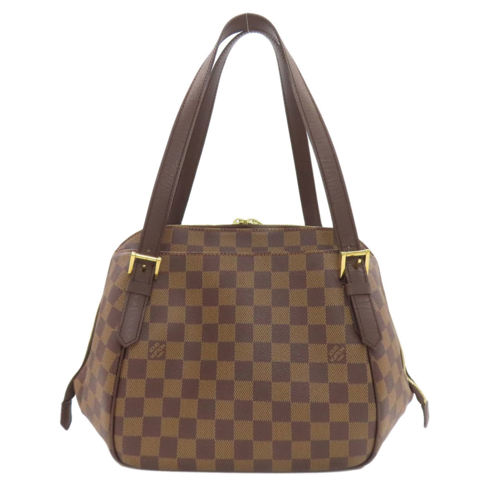 Vuitton Canvas Damier Bag Tote Louis: Vuitton Canvas Damier Bag Tote Louis Brown and Damier Canvas Ebene Tote Bag with Classic Louis Vuitton Design. This iconic tote bag features the signature Louis Vuitton Damier pattern in a rich brown 