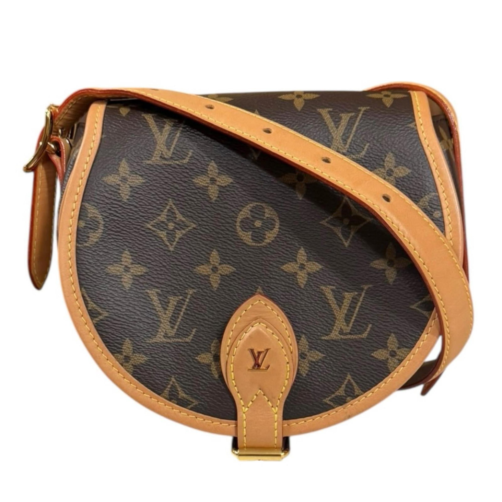 Monogram Louis Vuitton Shoulder Bag: Monogram Louis Vuitton Shoulder Bag The Monogram Louis Vuitton Shoulder Bag boasts its signature iconic design, featuring the timeless monogram pattern in rich brown hues. With gold-toned hardware and