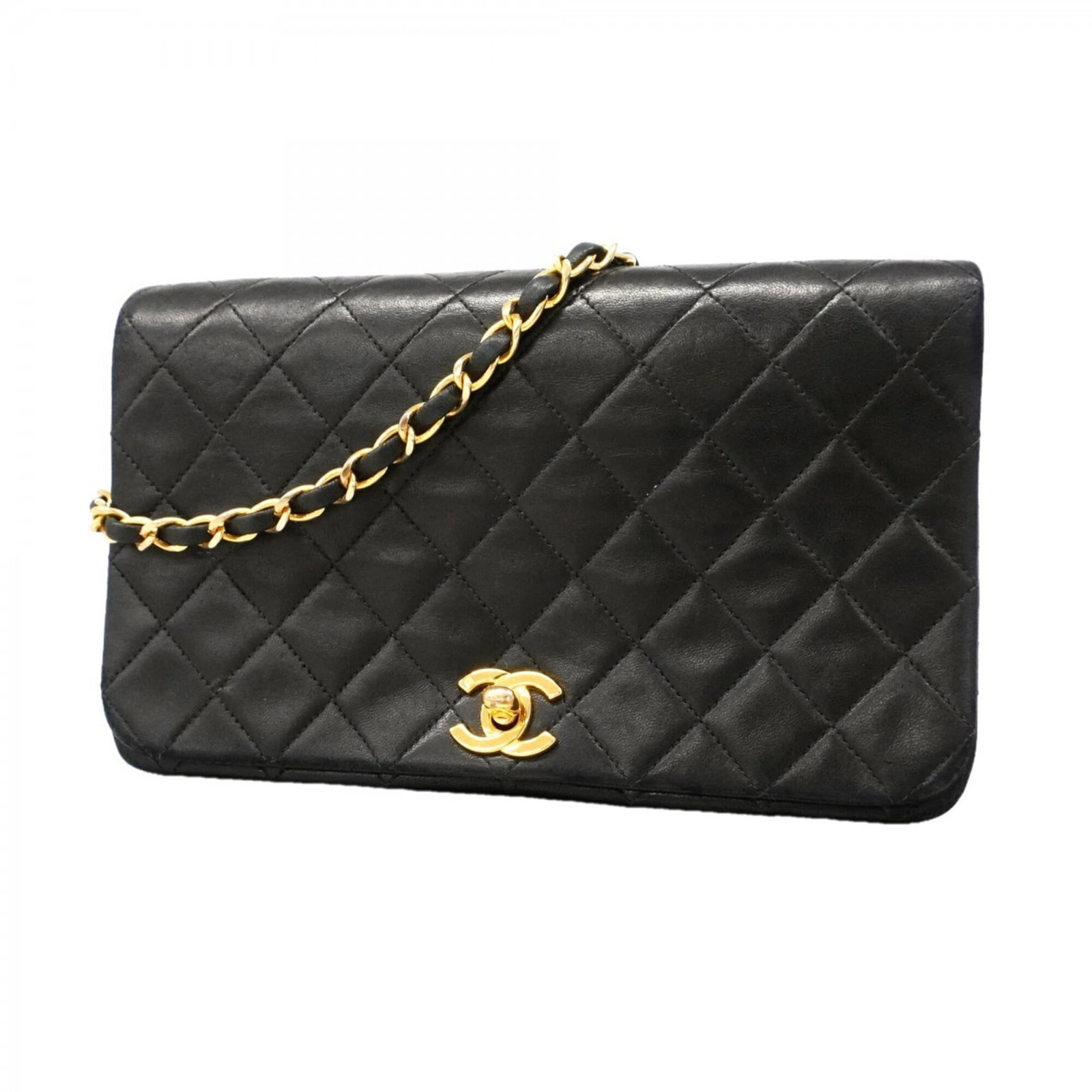 Shoulder Bag Leather Chanel: Shoulder Bag Leather Chanel This luxurious black leather shoulder bag from Chanel features elegant gold hardware, showcasing the timeless style and sophistication of the iconic brand. Made from high-q