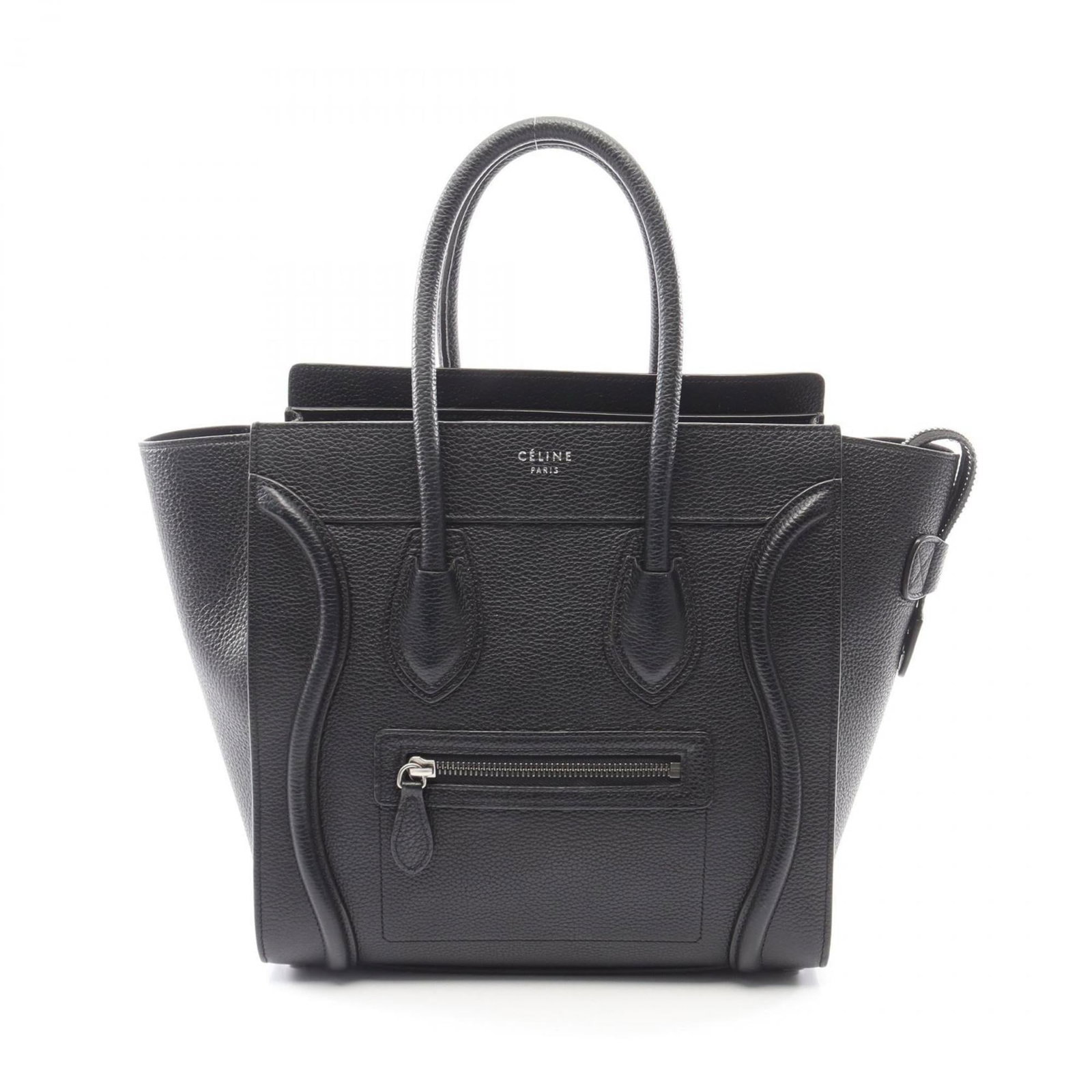Handbag Tote Bag Leather Celine: Handbag Tote Bag Leather Celine Black leather Celine handbag tote bag with dimensions 26cm x 26cm x 13cm. Made from high-quality leather, this classic design features clean lines and a timeless aesthe