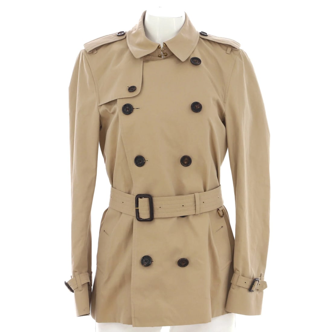 Women's Cotton Burberry Short Trench Coat Kensington (1 of 5)