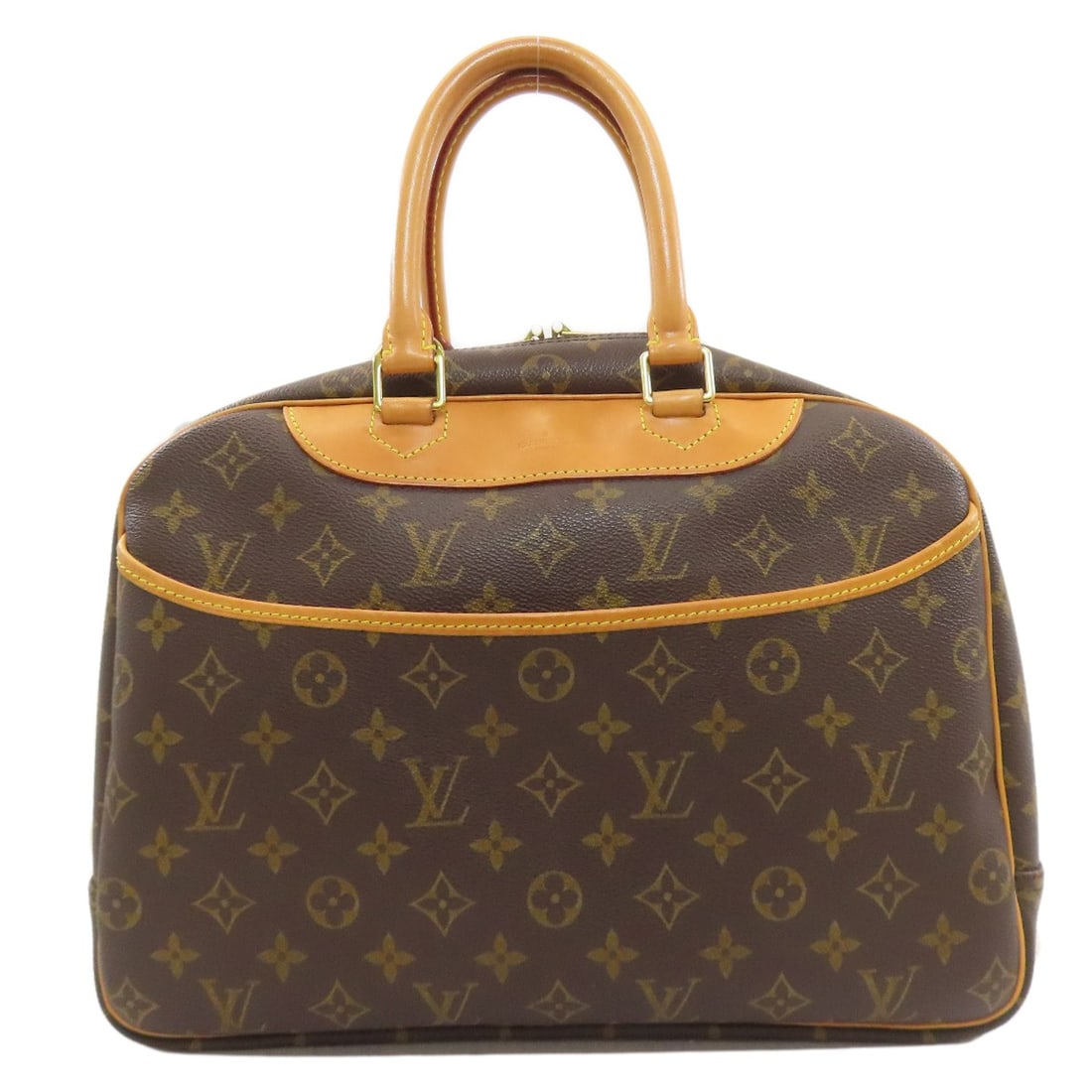 Louis Vuitton Monogram Canvas Deauville Handbag M47270: Louis Vuitton Monogram Canvas Deauville Handbag M47270 Brown Monogram Canvas Deauville Handbag M47270. This Louis Vuitton handbag features the iconic monogram canvas exterior in a rich brown color,