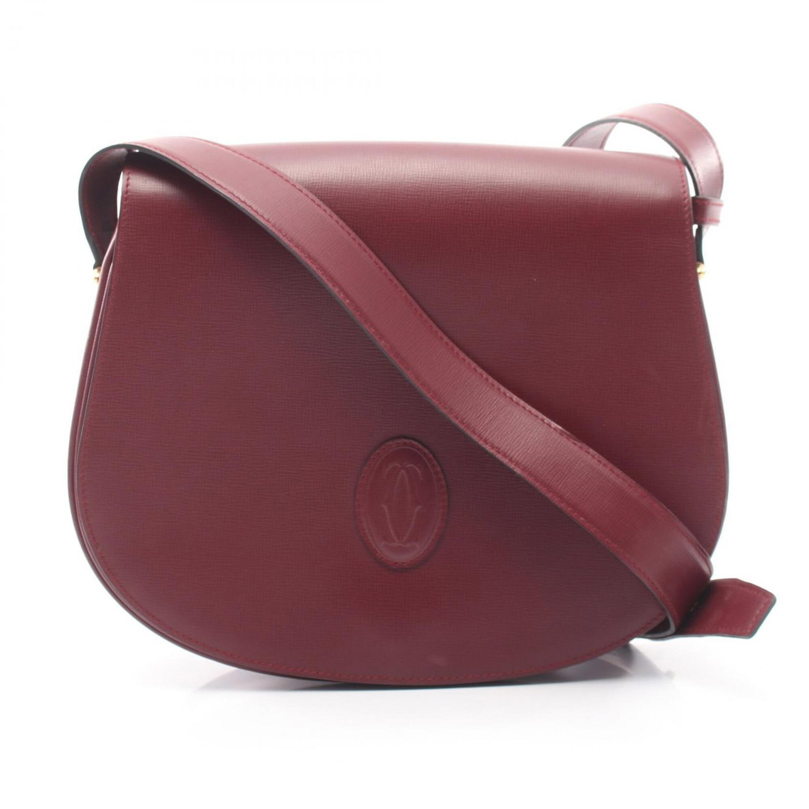 Handbag Leather Shoulder Bag Cartier (1 of 9)