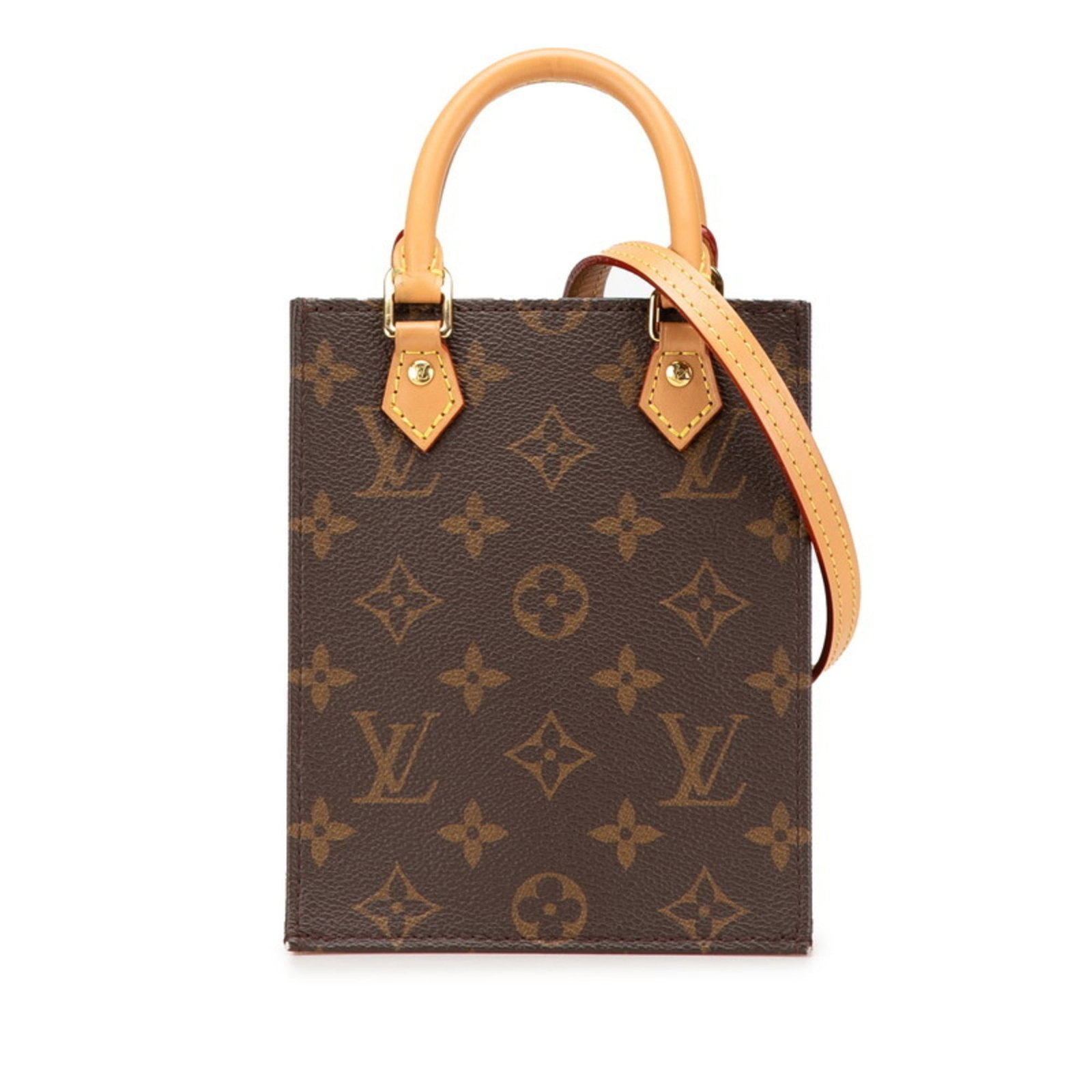 PVC leather shoulder bag handbag Louis Vuitton: PVC leather shoulder bag handbag Louis Vuitton PVC leather shoulder bag with distinctive Louis Vuitton design, featuring the iconic M69442 monogram pattern in brown. Made from a combination of PVC and