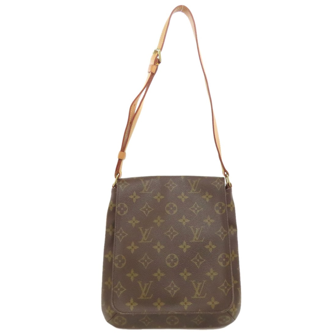 Louis Vuitton M51258 musette short shoulder bag monogram canvas: Louis Vuitton M51258 musette short shoulder bag monogram canvas Brown Monogram Canvas Short Shoulder Bag from Louis Vuitton. This M51258 musette short shoulder bag features monogram canvas exterior an