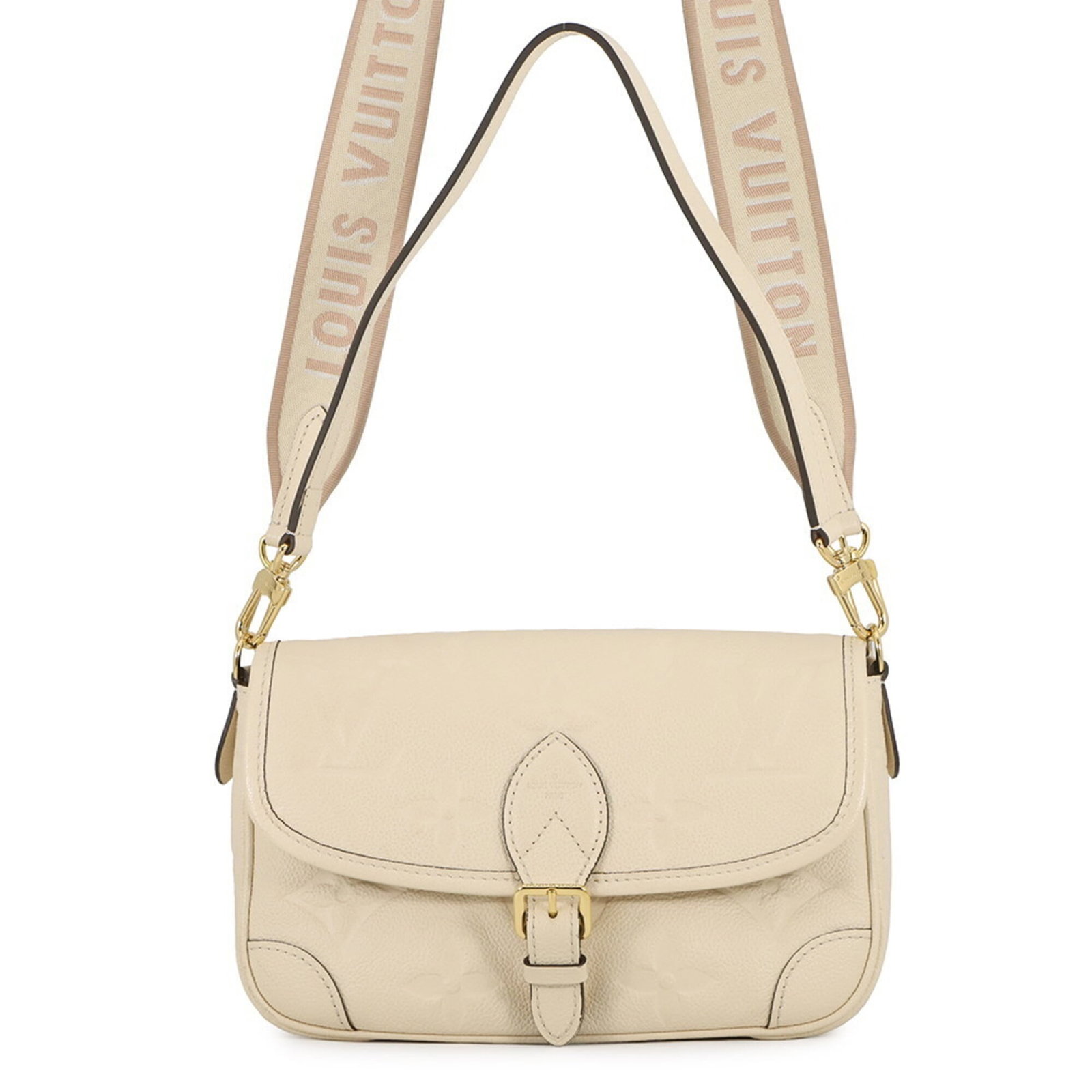 Louis Vuitton Handbag Monogram Shoulder Empreinte: Louis Vuitton Handbag Monogram Shoulder Empreinte Monogram Empreinte shoulder bag from Louis Vuitton features the iconic interlocking LV monogram pattern in gold hardware, adding a touch of luxury to 