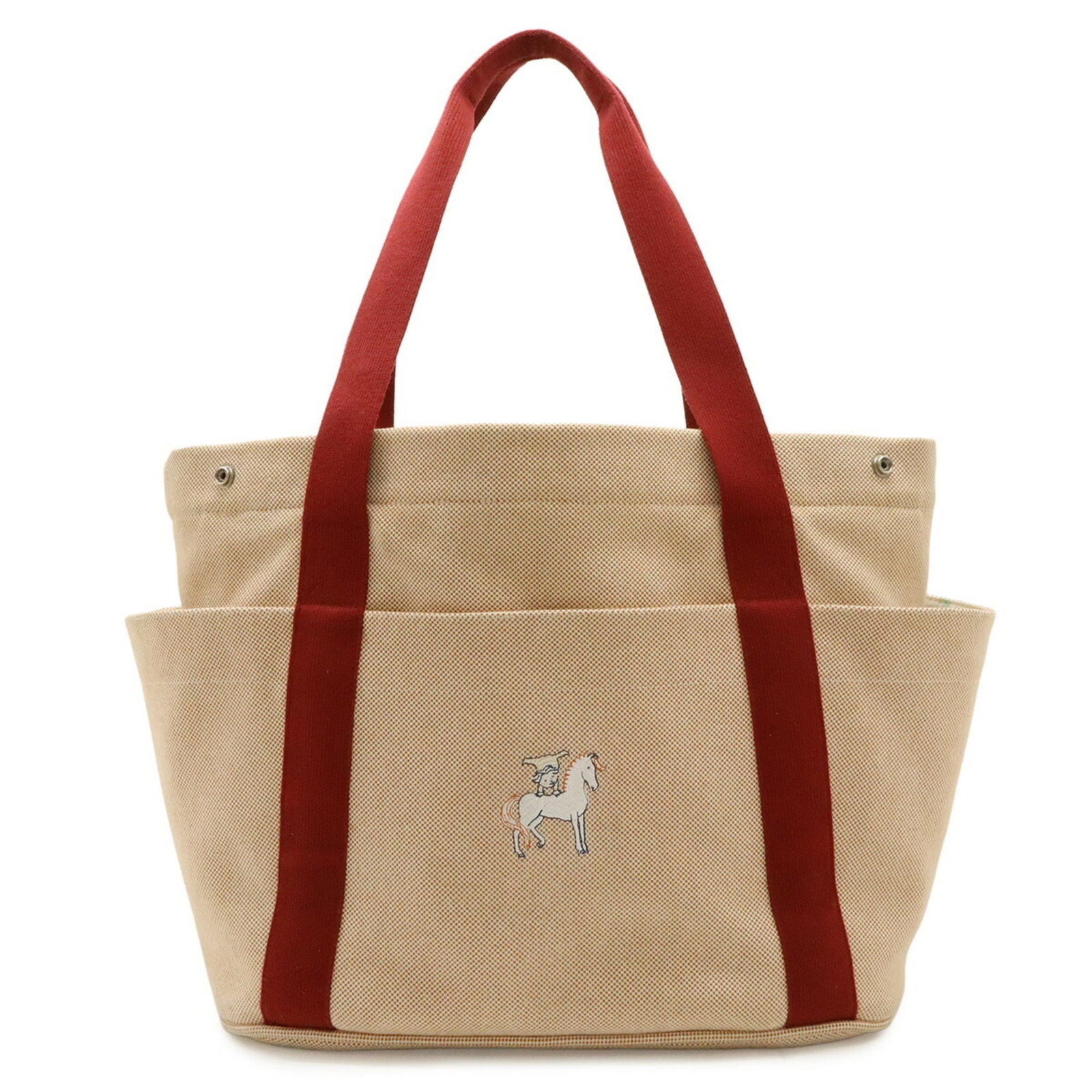 Hermes Shoulder Bag Tote Bag Embroidery: Hermes Shoulder Bag Tote Bag Embroidery This vibrant orange, orange-red, and red embroidered tote bag from Hermes features a unique design. Made with high-quality embroidery, the bag measures 32cm x 5