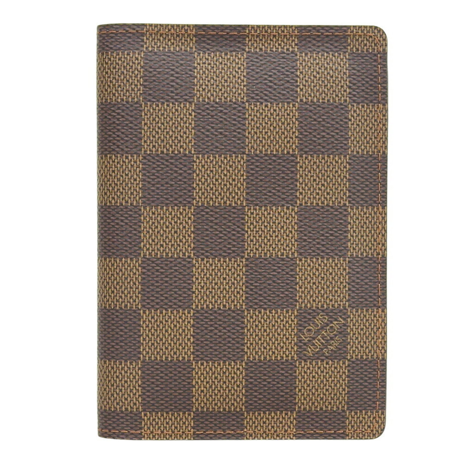 Louis Vuitton Pvc Cover: Louis Vuitton Pvc Cover Damier Canvas and Ebene materials combine in the Louis Vuitton Pvc Cover, a compact passport case with a sleek design. Made from durable PVC, it measures 13.5cm x 9.5cm x 1cm a