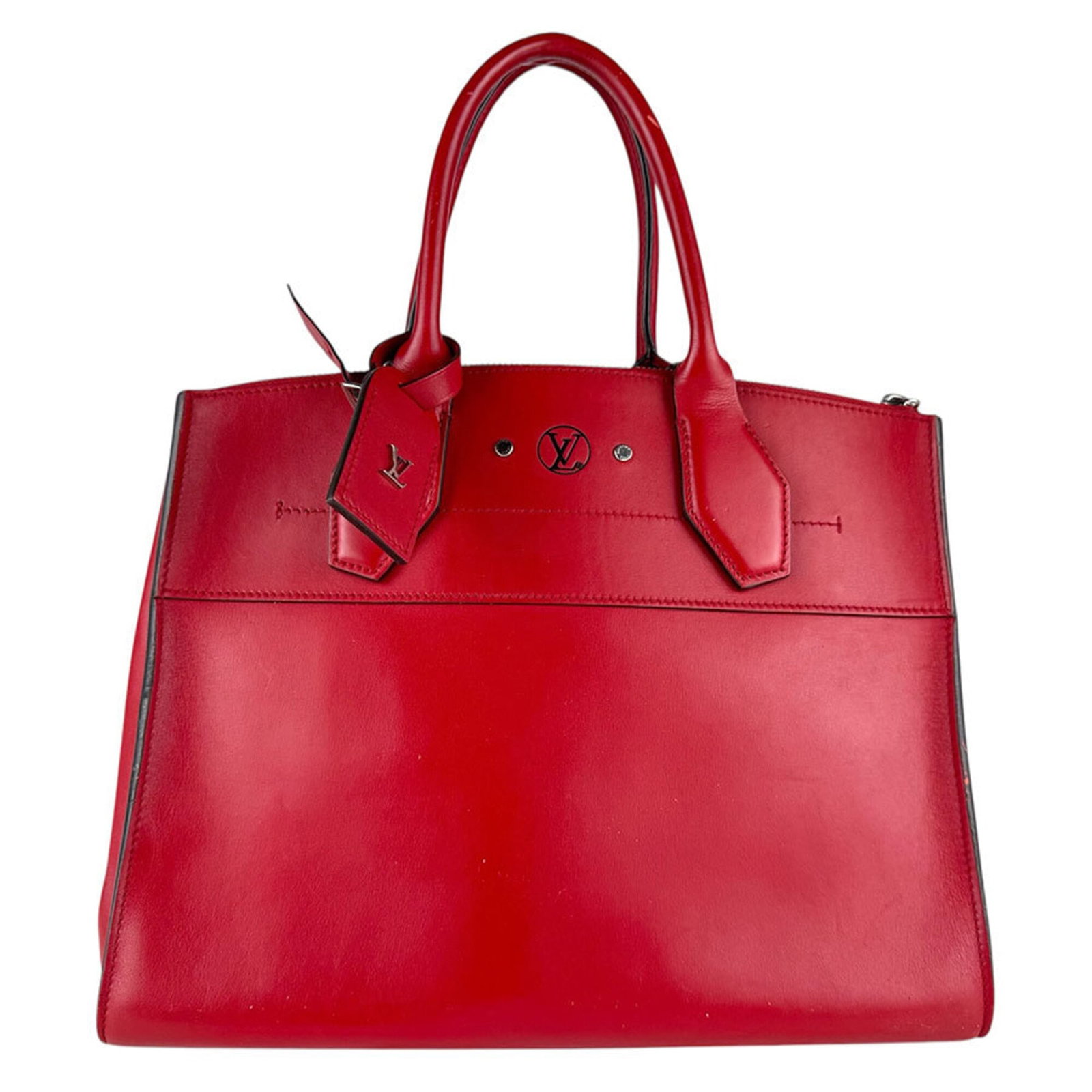 Louis Vuitton Handbag Shoulder Bag Leather: Louis Vuitton Handbag Shoulder Bag Leather Red Louis Vuitton Leather Shoulder Bag, 24cm x 31cm x 31cm. This shoulder bag features high-quality leather and the iconic red color from renowned French lux