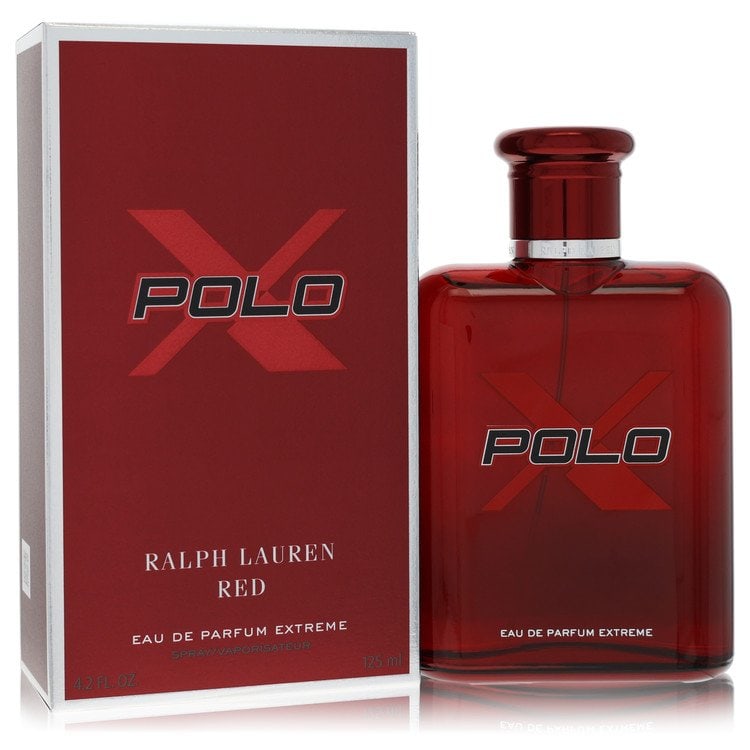 Polo Red Extreme by Ralph Lauren Eau De Parfum Spray 4.2 oz: Polo Red Extreme by Ralph Lauren Eau De Parfum Spray 4.2 oz Polo Red Extreme by Ralph Lauren Eau De Parfum Spray 4.2 oz - A bold and fiery fragrance with a brass-like top note of fresh, dark coffee, s